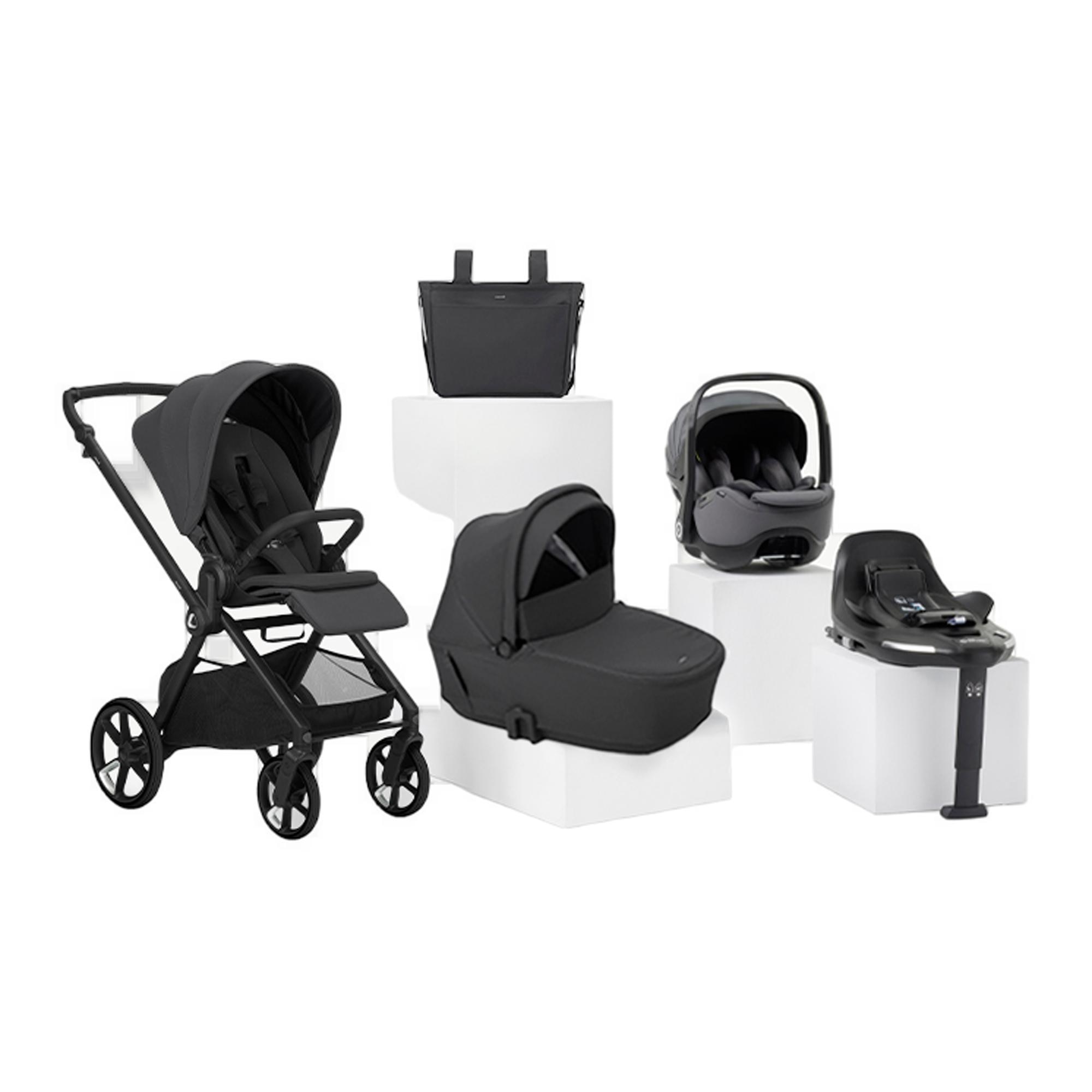 Imagem 0 de Pack Jané Carrinho de Passeio Muum com Cadeira Auto e Acessórios cinzento e preto