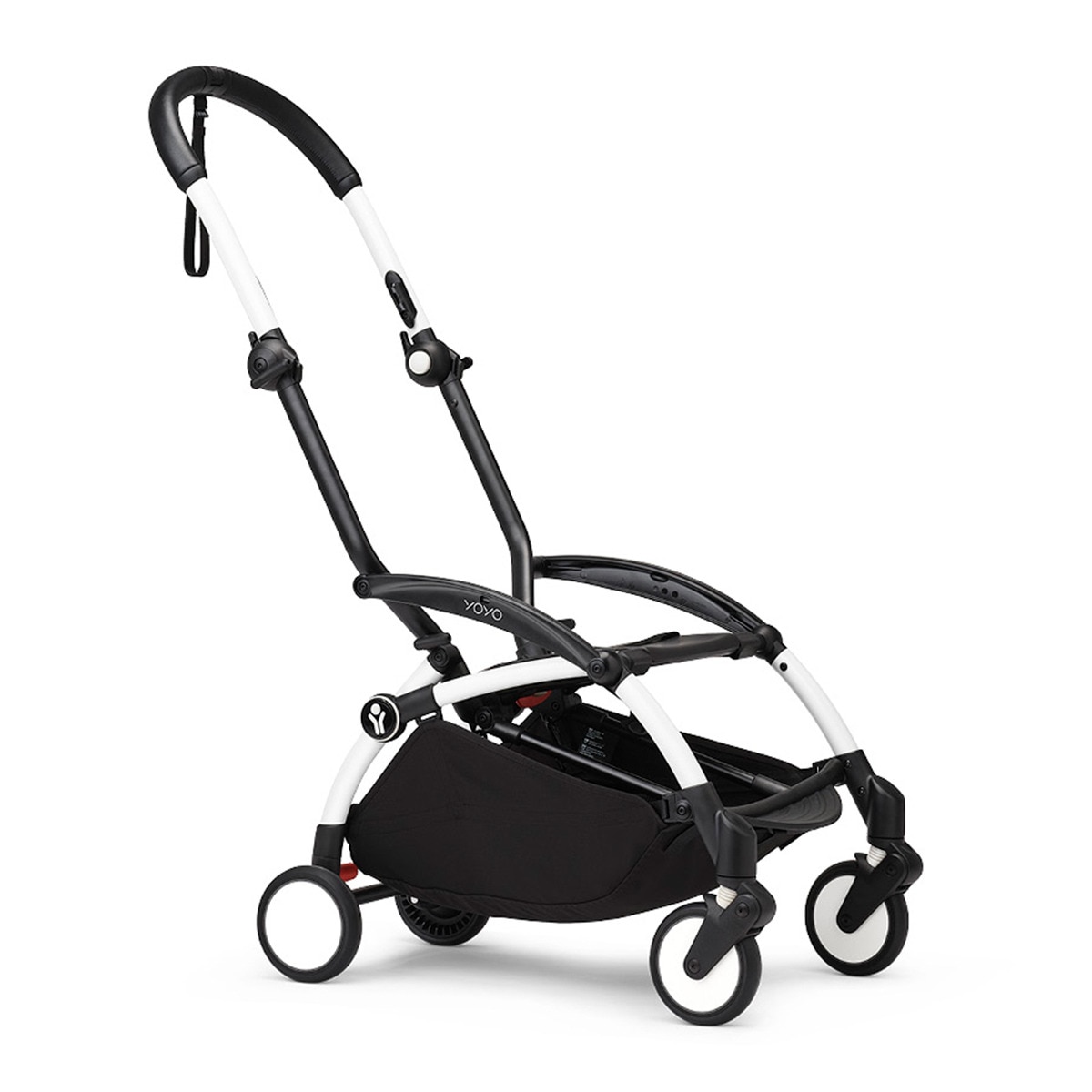 Carrinho de Passeio Stokke® YOYO³ com Chassis Branco e 6+ color pack Coleção Riviera Laranja 4