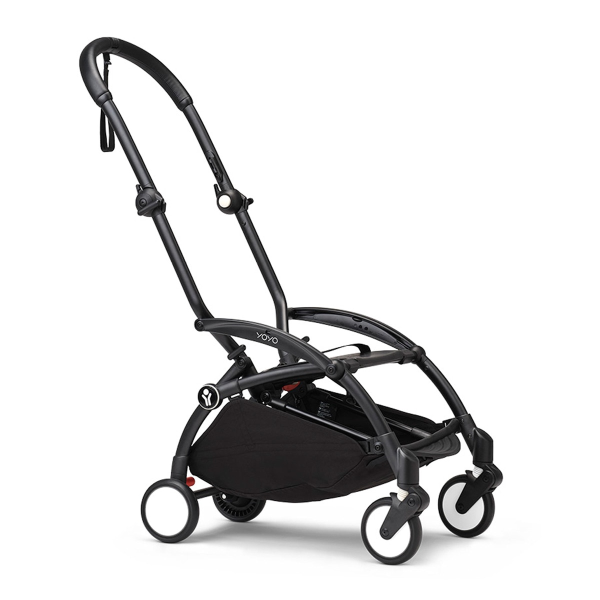 Carrinho de Passeio Stokke® YOYO³ com Chassis Preto e 6+ color pack Coleção Riviera Laranja 4