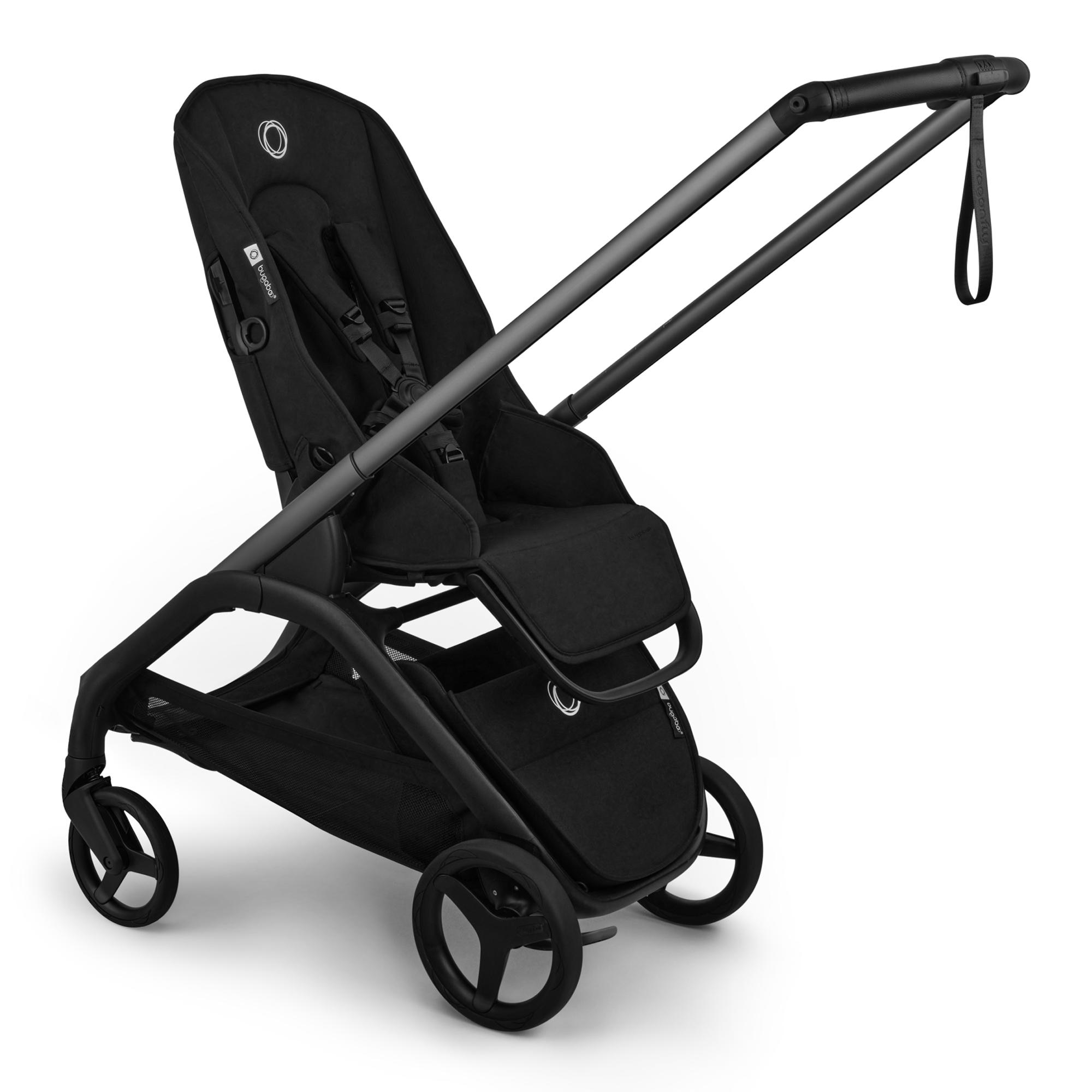 Carrinho de Passeio Bugaboo Dragonfly Plus base preta, capota castanha e alcofa cinzenta 2