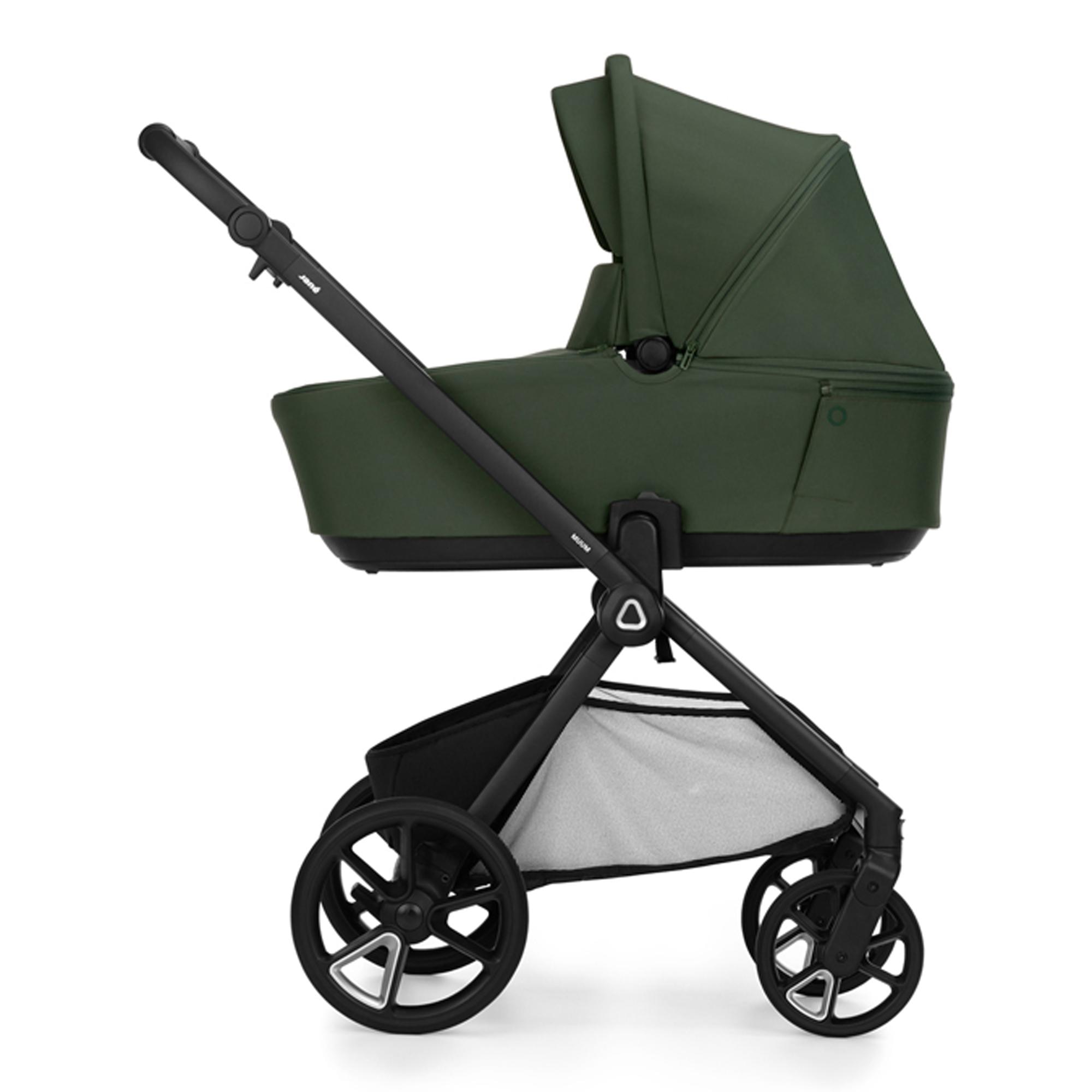 Carrinho de Passeio Jané Muum 5 verde + Alcofa Sleep + Cadeira Auto Kombibaby preto + Kombibase + Kombikid preto 4