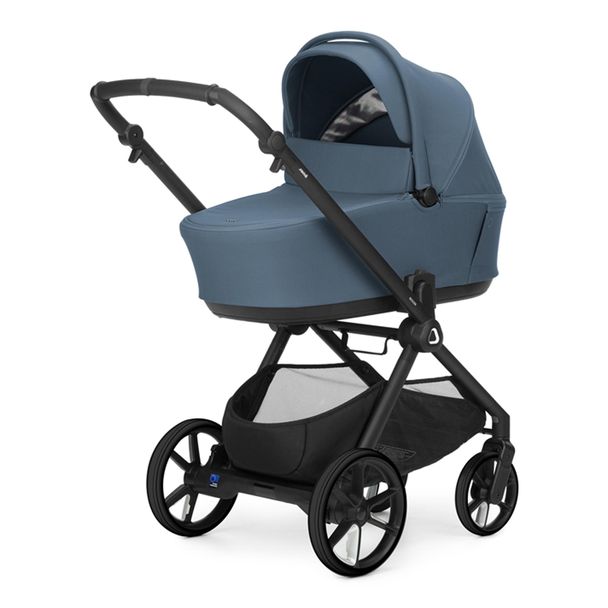 Carrinho de Passeio Jané Muum 5 azul + Alcofa Sleep + Cadeira Auto Kombibaby preto + Kombibase + Kombikid preto 2