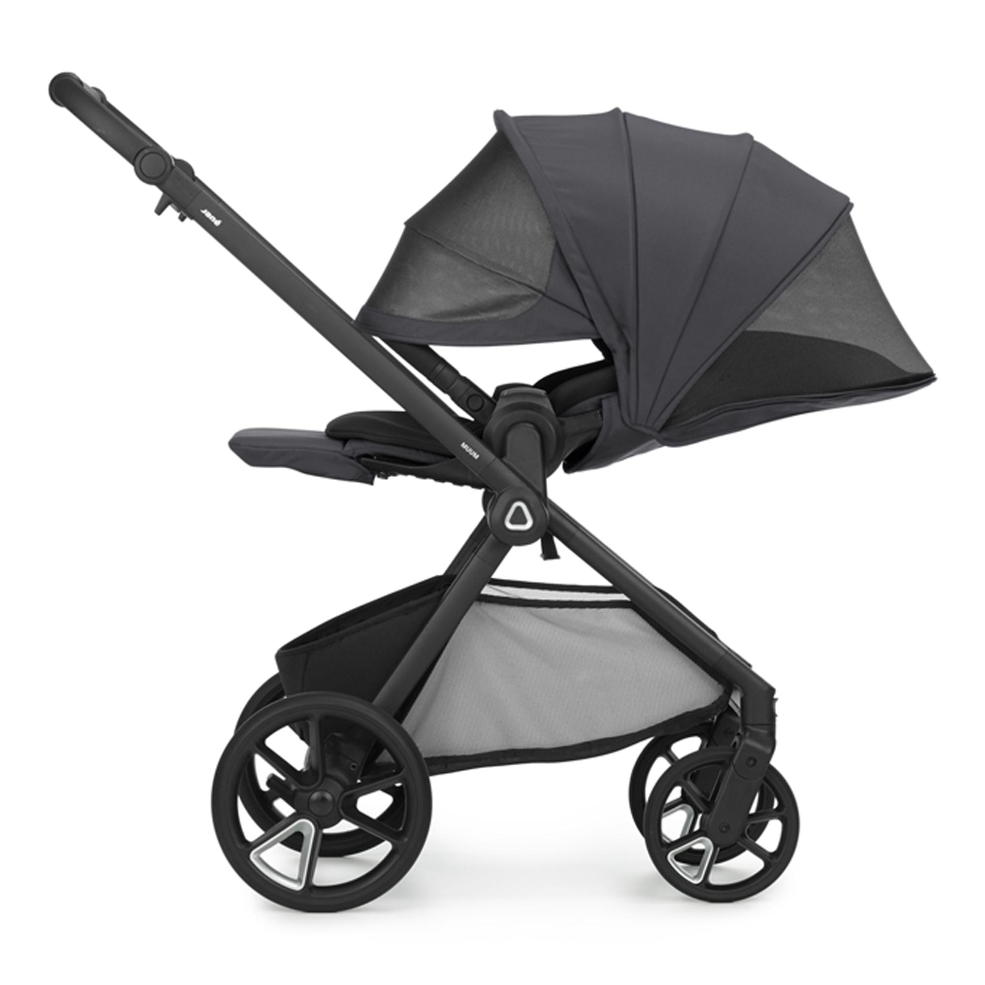 Carrinho de Passeio Jané Muum 5 cinzento + Alcofa Sleep + Cadeira Auto Kombibaby preto + Kombibase + Kombikid preto 9