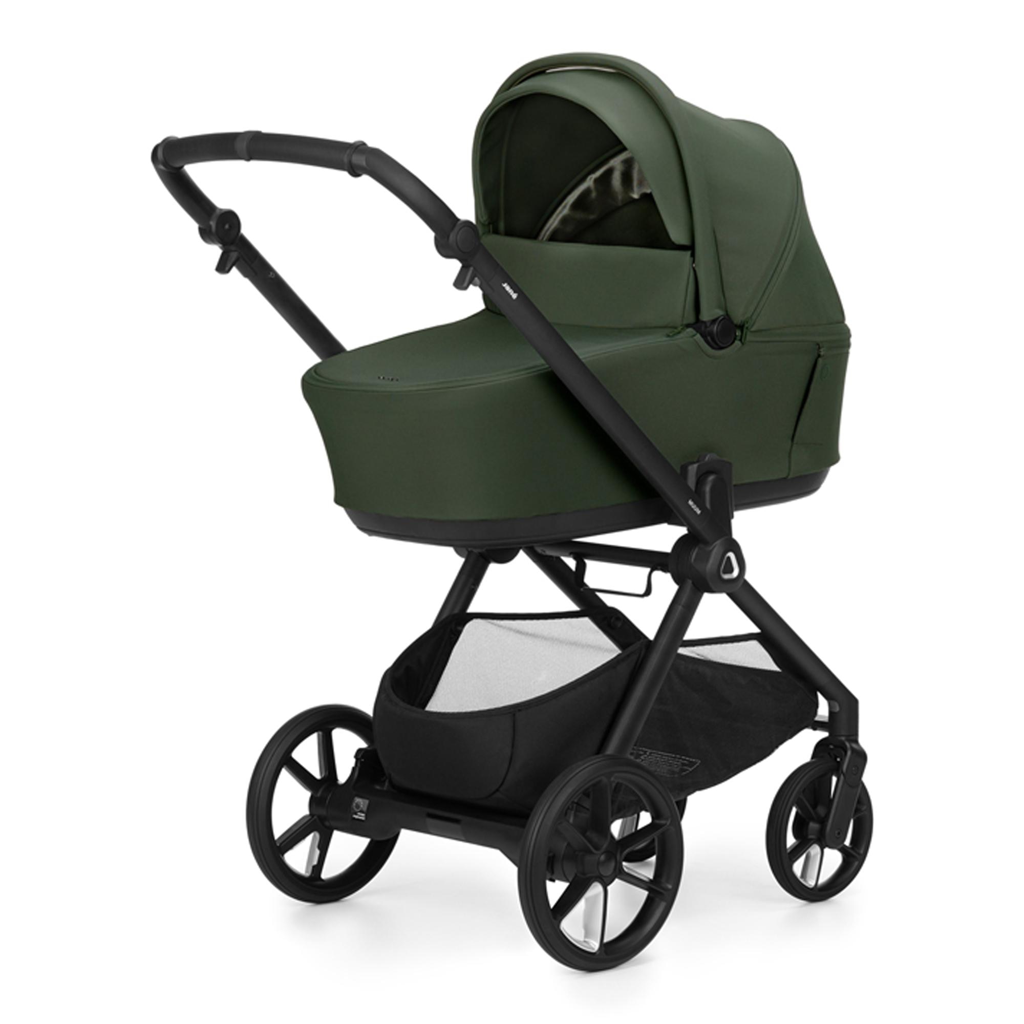 Carrinho de Passeio Trio Jané Muum 5 verde + Alcofa Sleep + Cadeira Auto Kombibaby cinzento 2