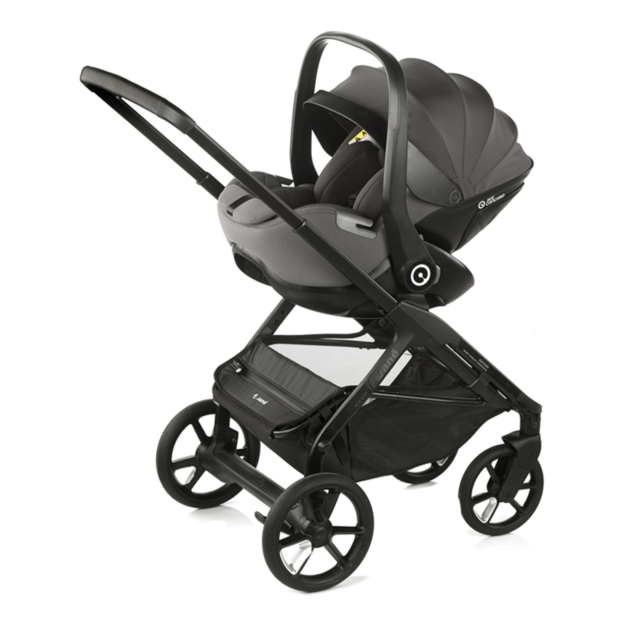 Carrinho de Passeio Trio Jané Muum 5 verde + Alcofa Sleep + Cadeira Auto Kombibaby cinzento 4