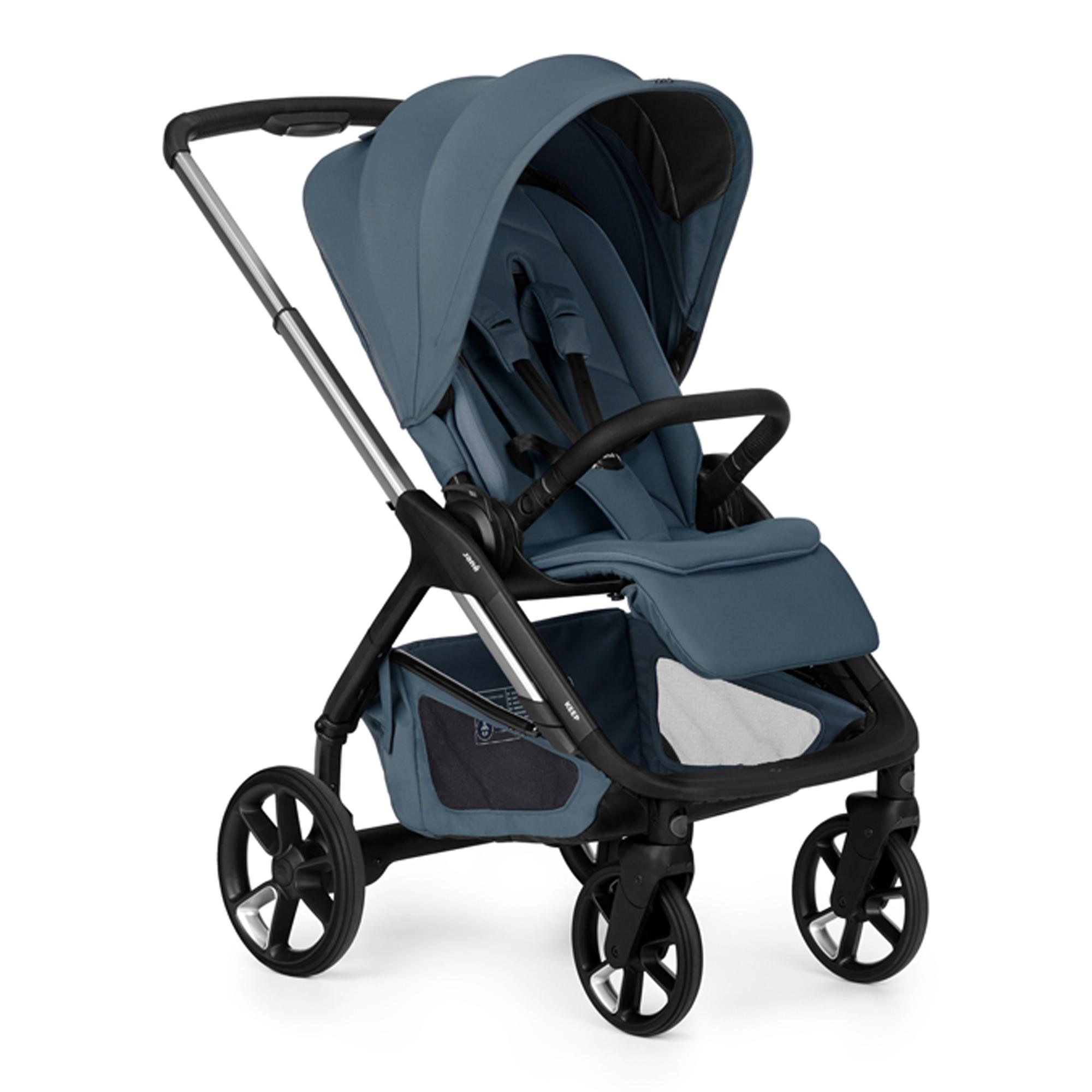 Trío Jané Keep 2 azul + capazo Sleep + silla auto Kombifix gris 2