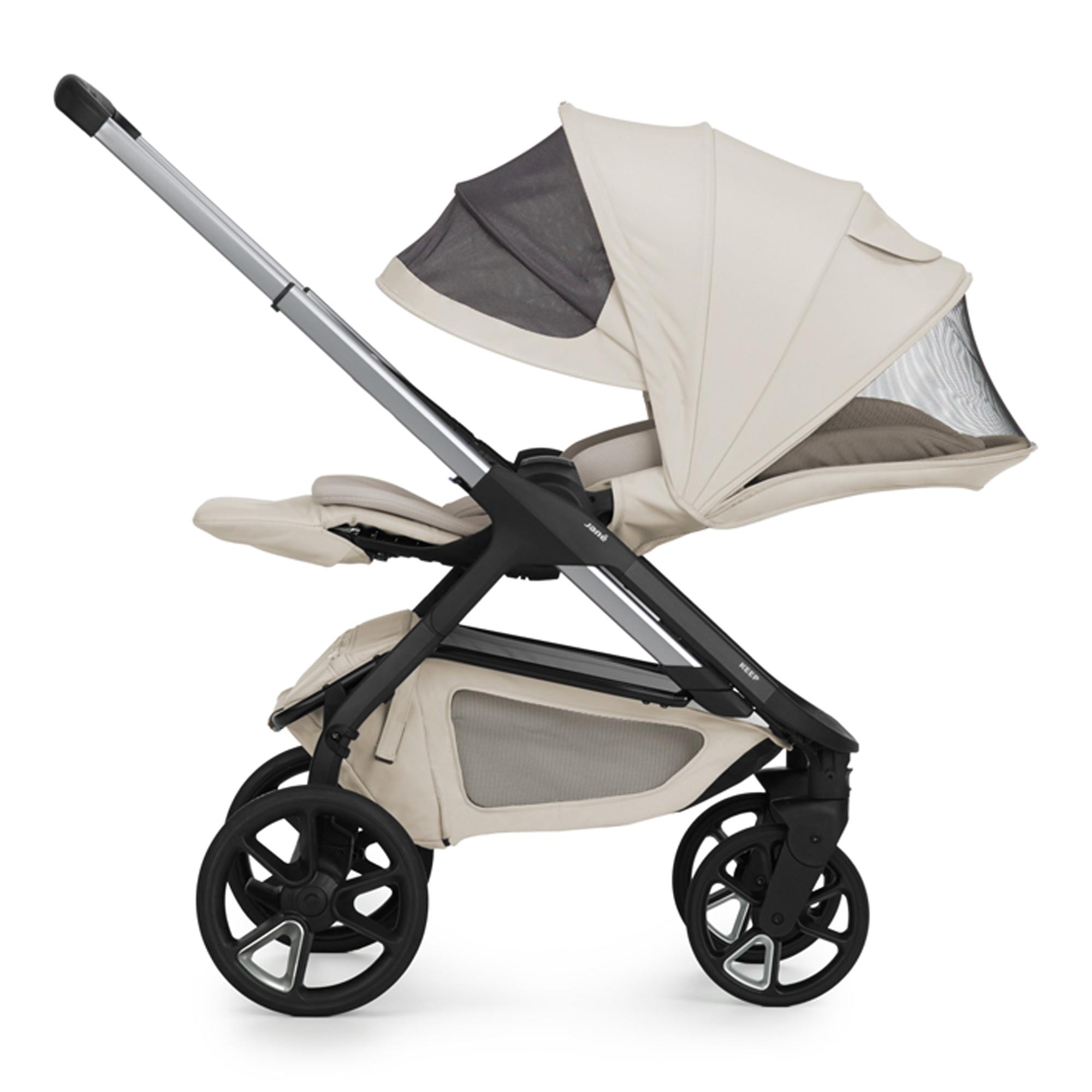 Trío Jané keep 2 beige + capazo Sleep + silla auto Kombifix gris 6