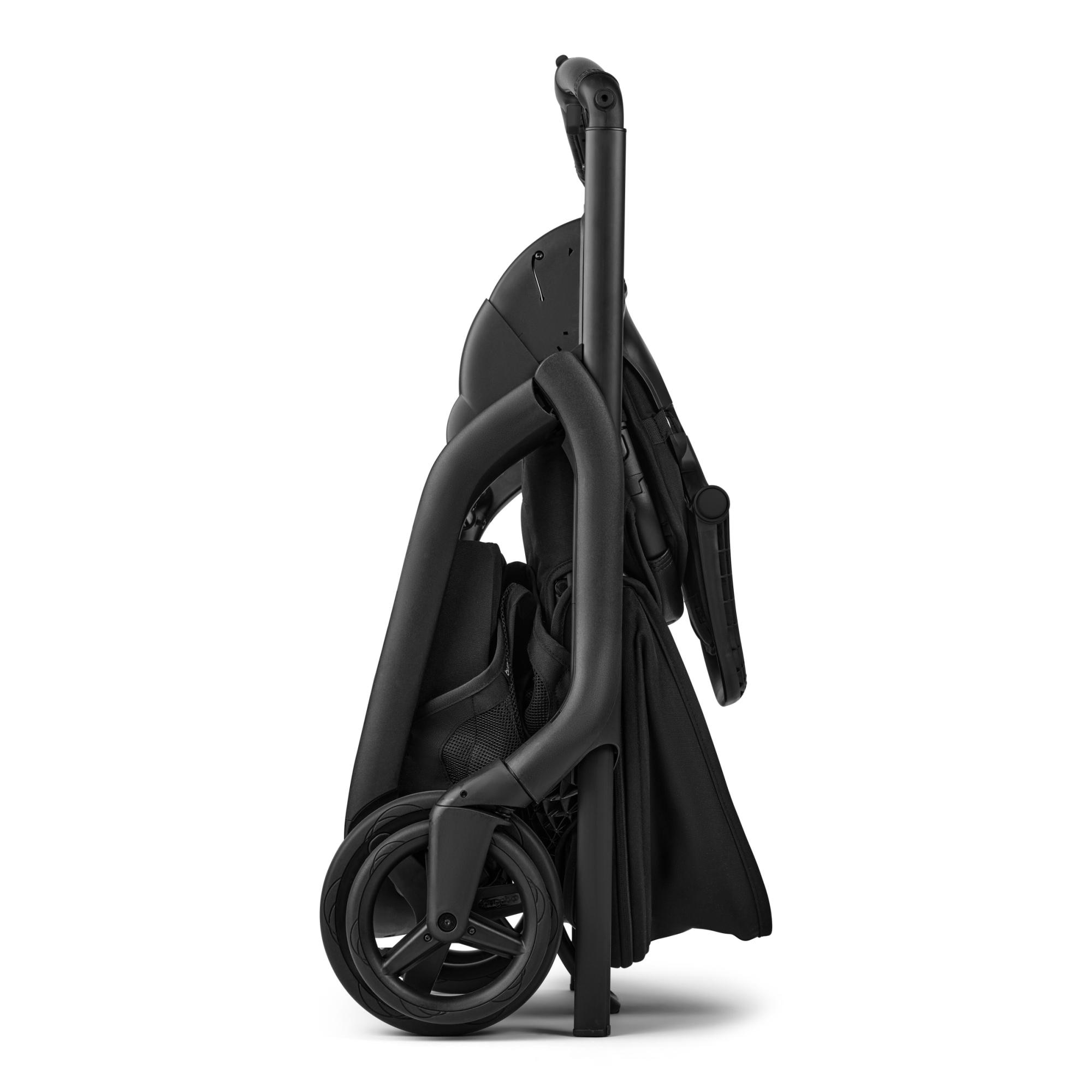 Carrinho de Passeio Bugaboo Dragonfly Plus base preta com capota e alcofa pretos 6