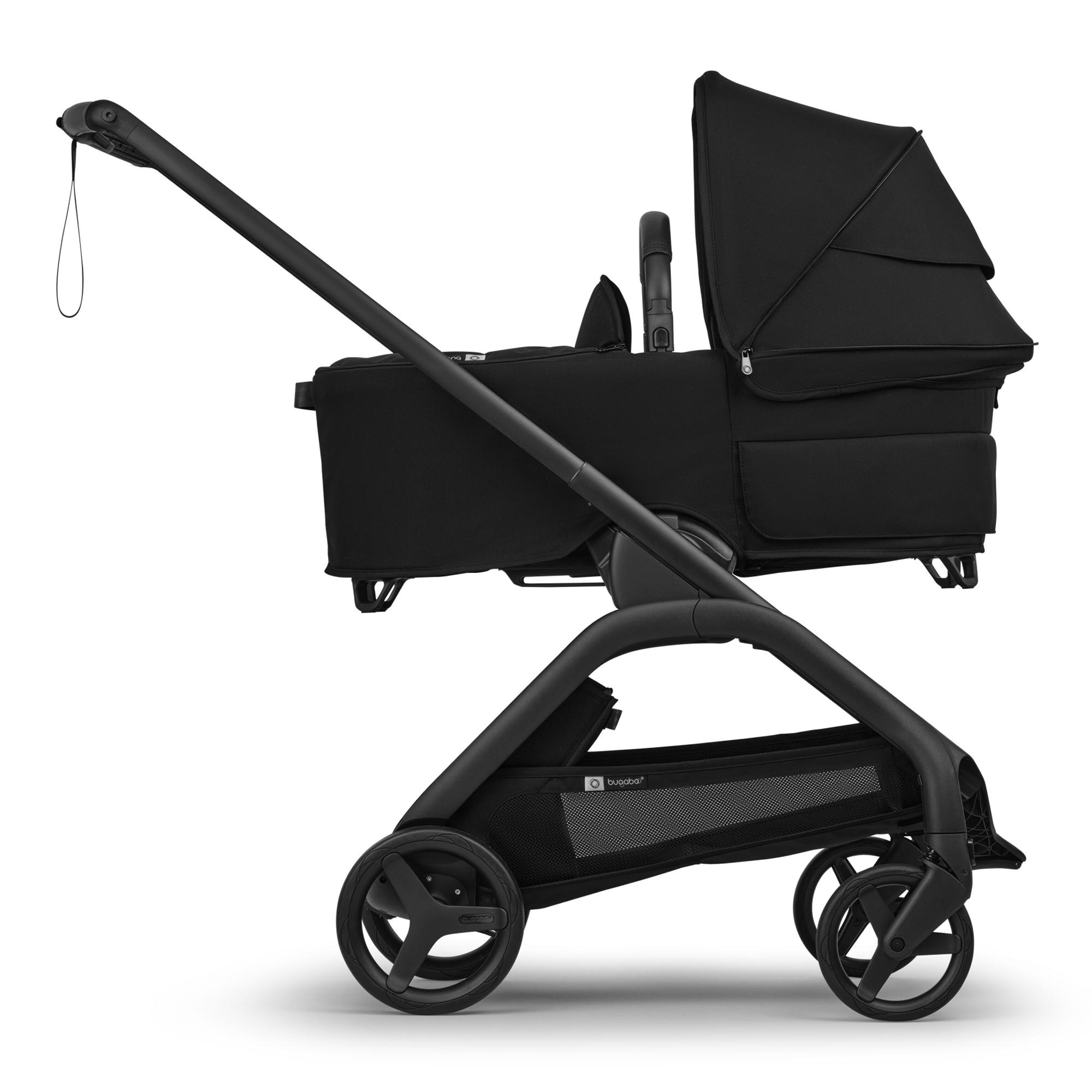 Carrinho de Passeio Bugaboo Dragonfly Plus base preta com capota e alcofa pretos 7