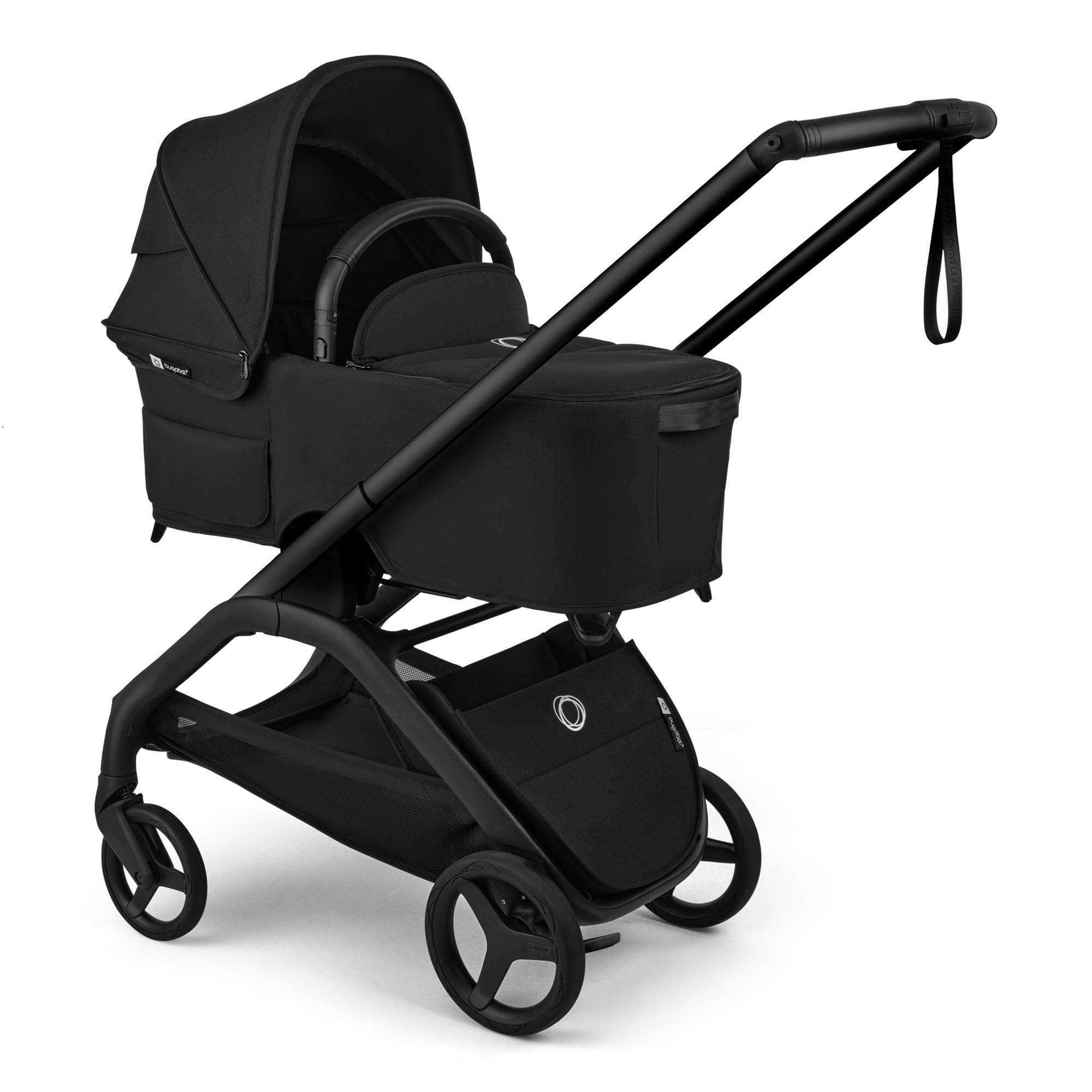 Carrinho de Passeio Bugaboo Dragonfly Plus base preta com capota e alcofa pretos 8