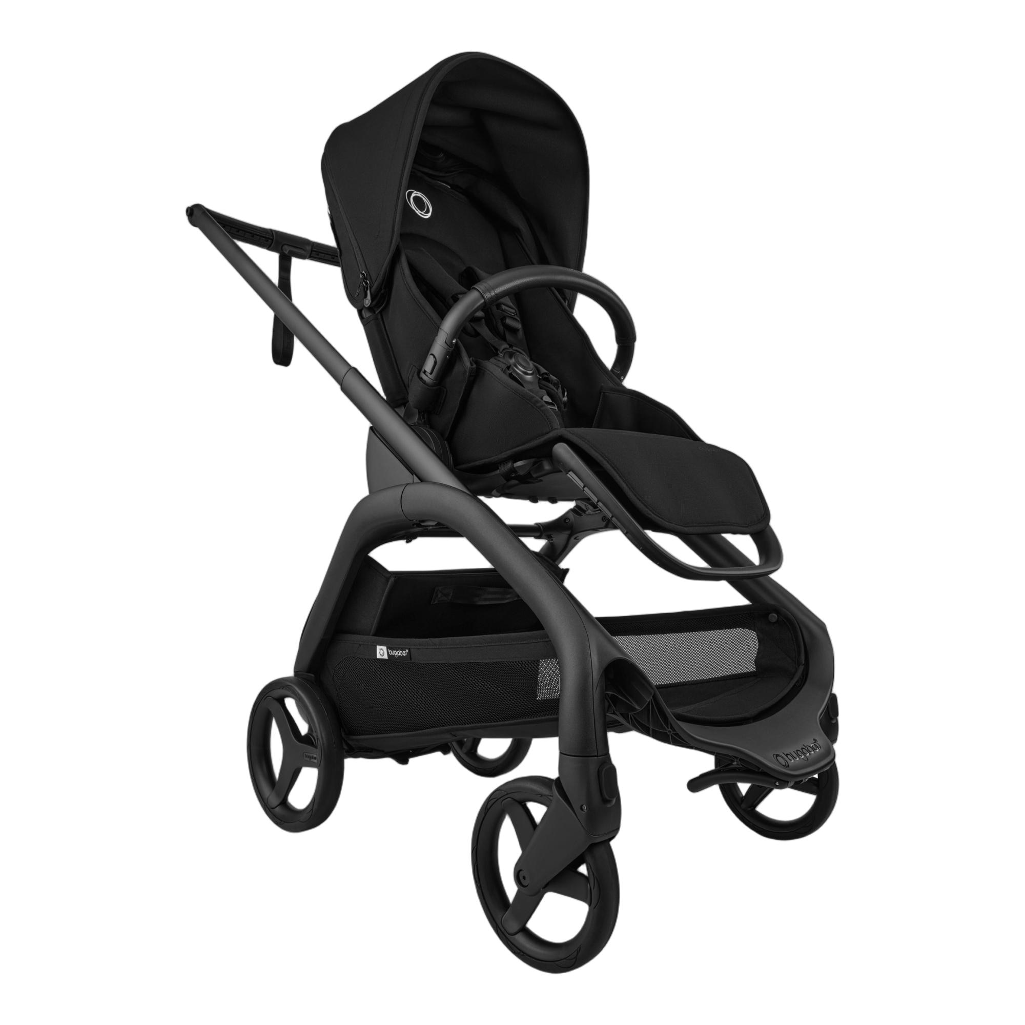 Carrinho de Passeio Bugaboo Dragonfly Plus base preta com capota e alcofa pretos 10