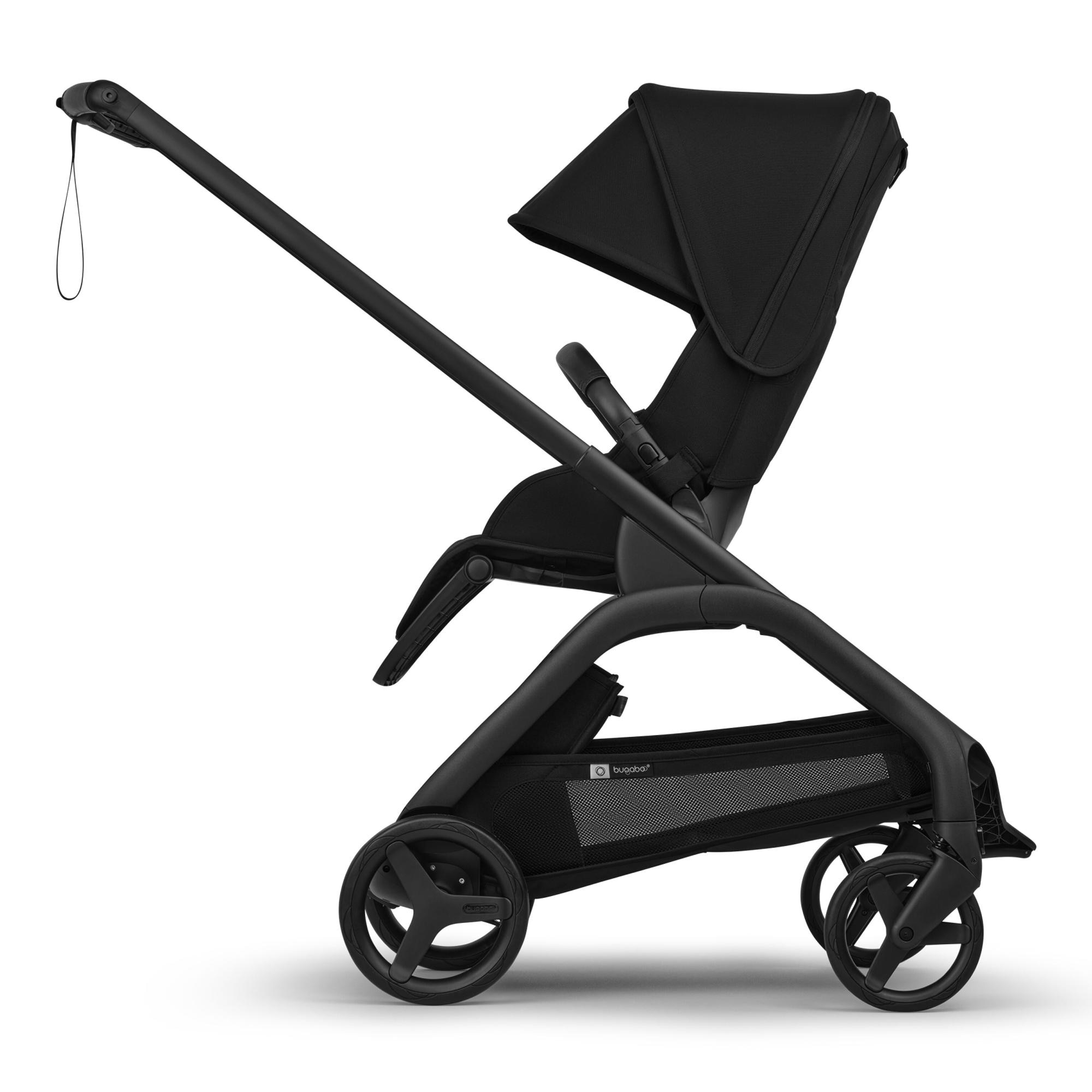 Carrinho de Passeio Bugaboo Dragonfly Plus base preta com capota e alcofa pretos 13