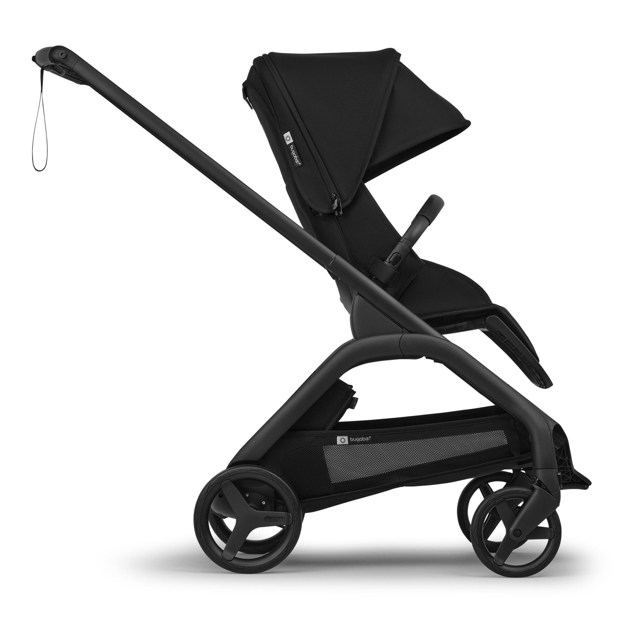 Carrinho de Passeio Bugaboo Dragonfly Plus base preta com capota e alcofa pretos 15