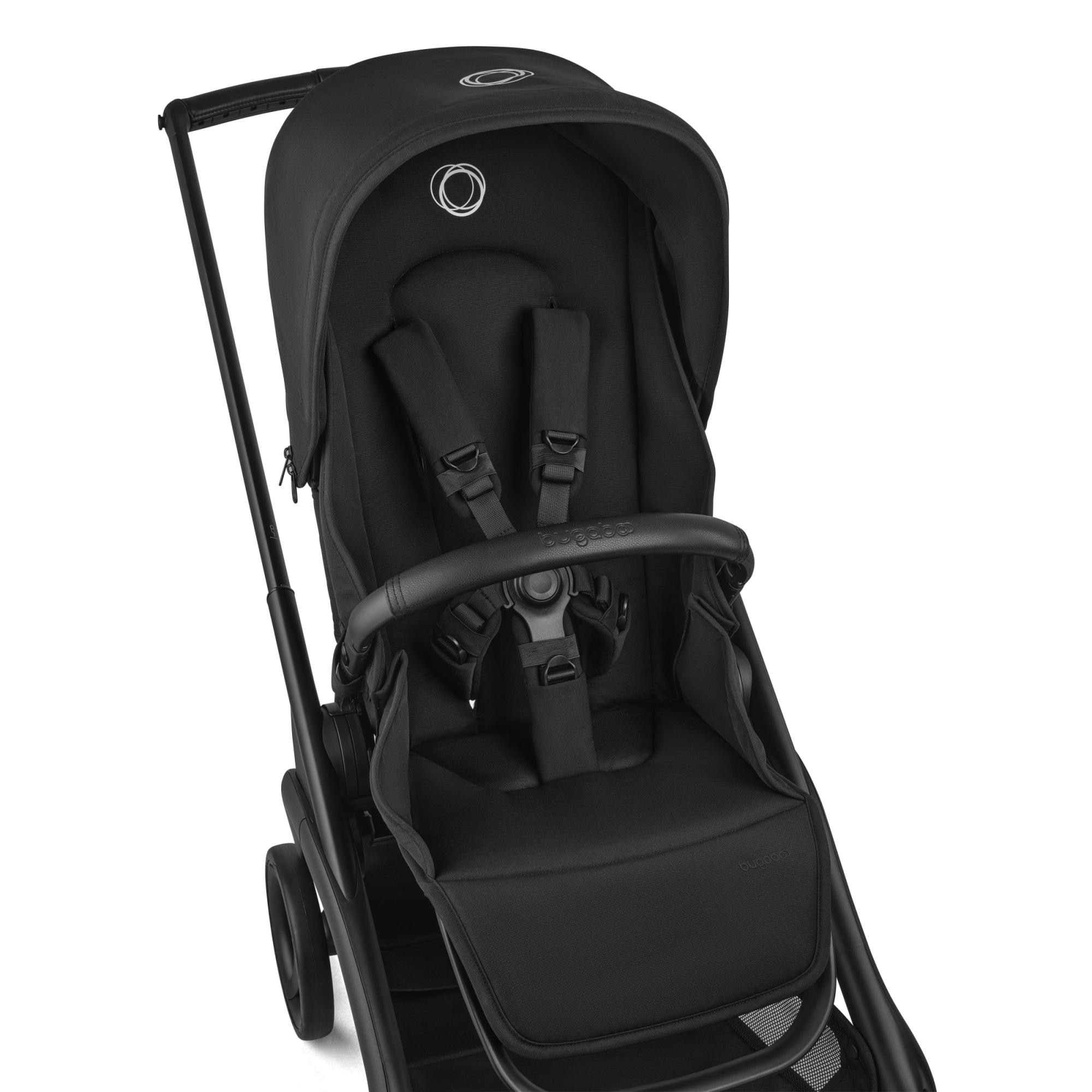 Carrinho de Passeio Bugaboo Dragonfly Plus base preta com capota e alcofa pretos 16