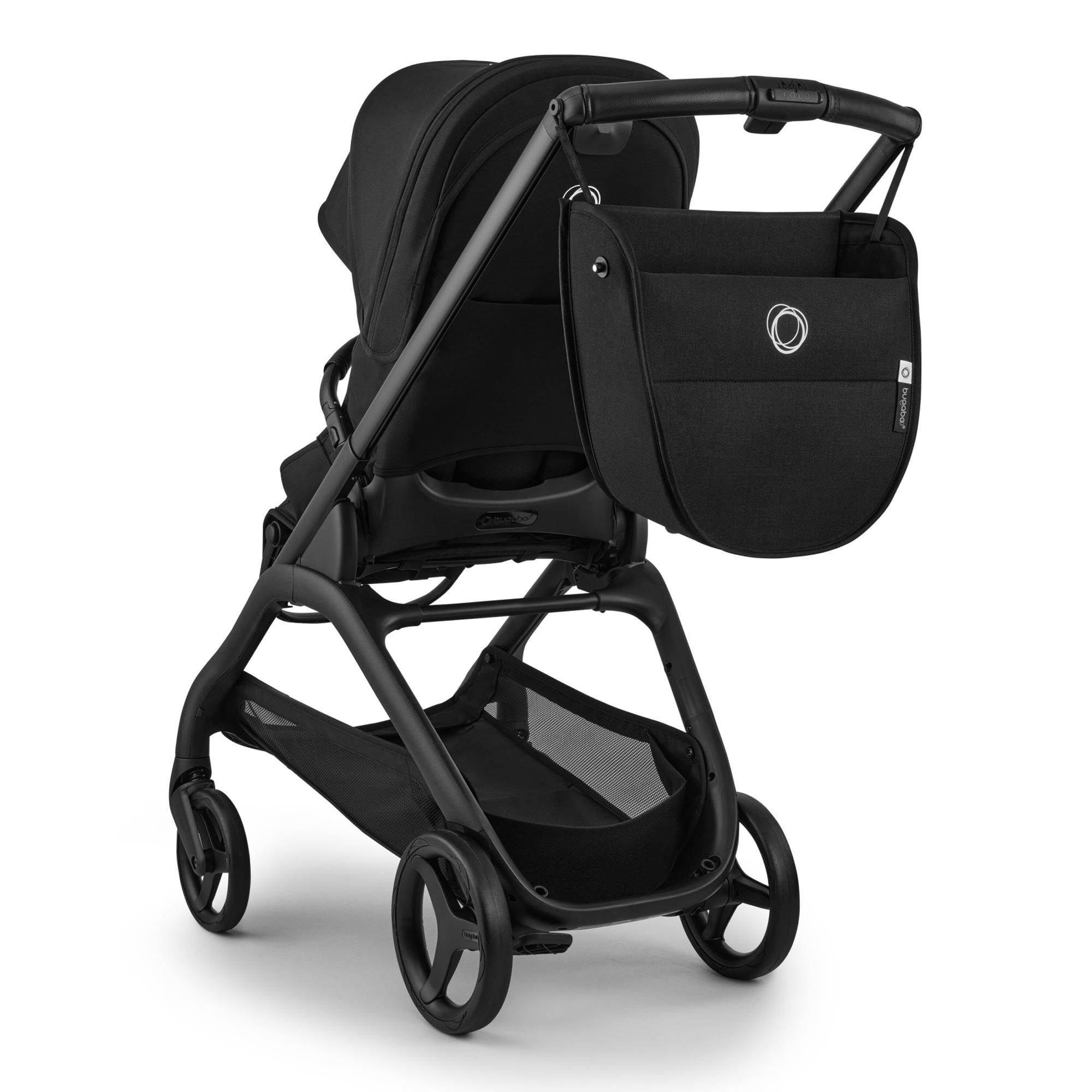 Carrinho de Passeio Bugaboo Dragonfly Plus base preta com capota e alcofa pretos 18