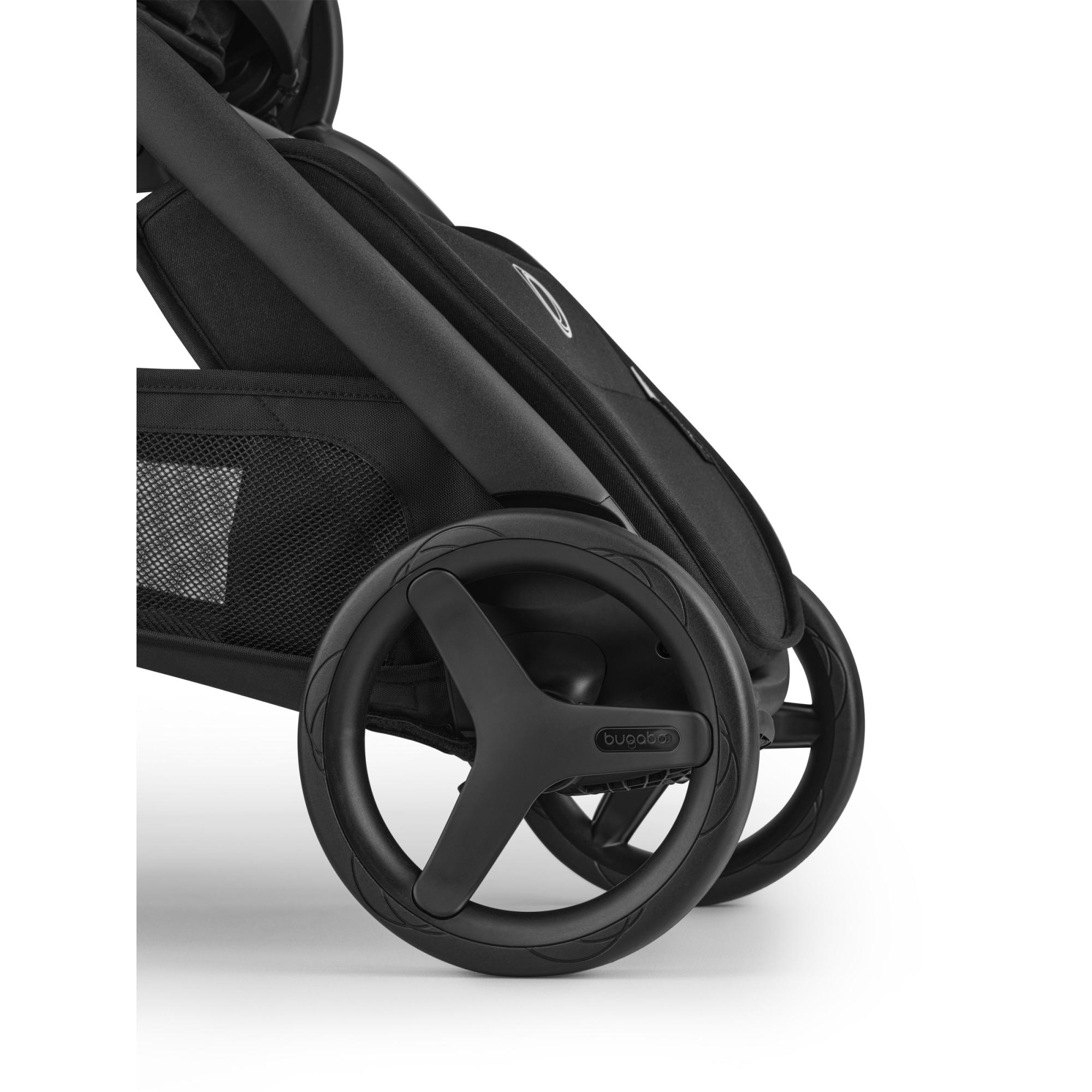 Carrinho de Passeio Bugaboo Dragonfly Plus base preta com capota e alcofa pretos 20