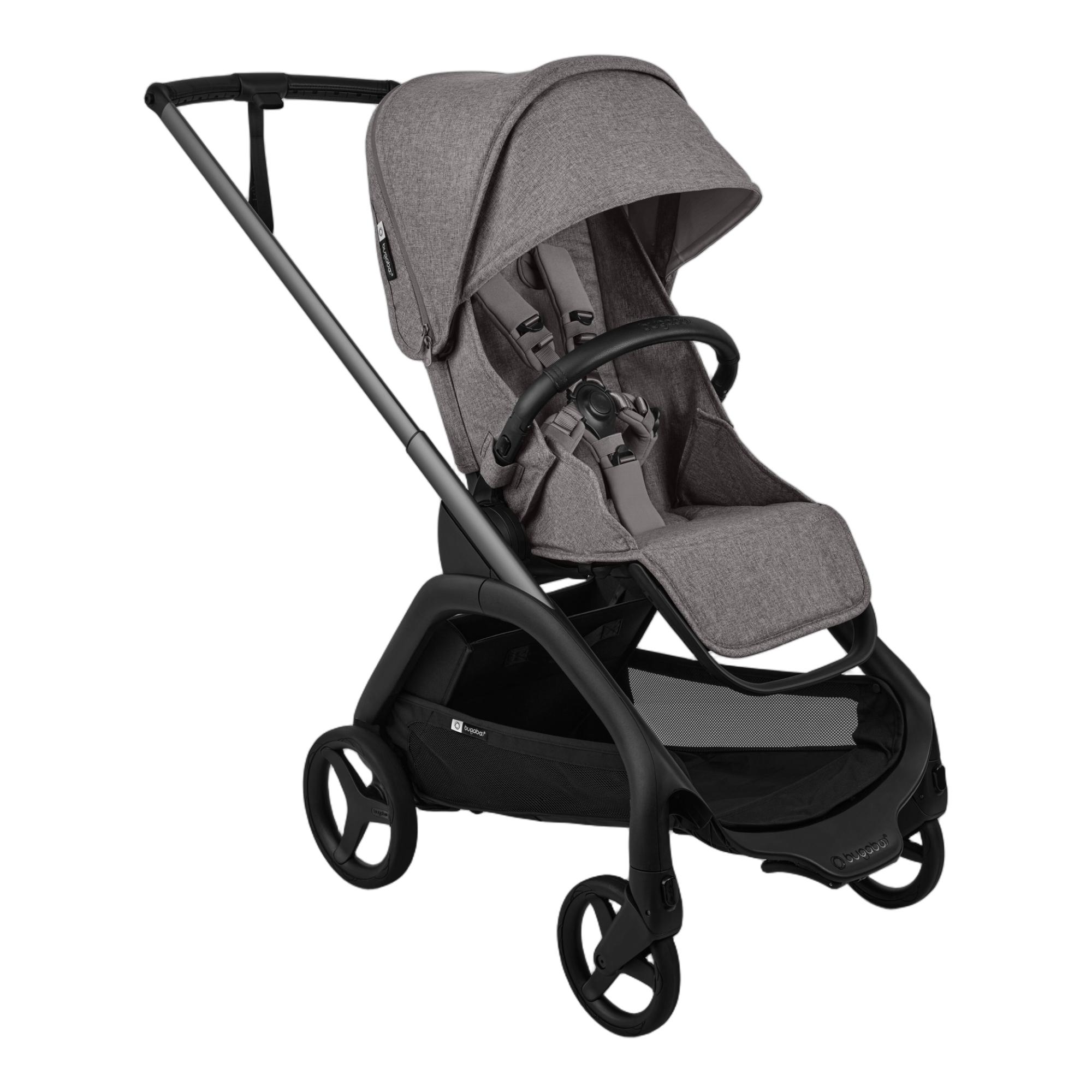 Carrinho de Passeio Bugaboo Dragonfly Plus base com capota  cinzenta  e alcofa cinzenta 3