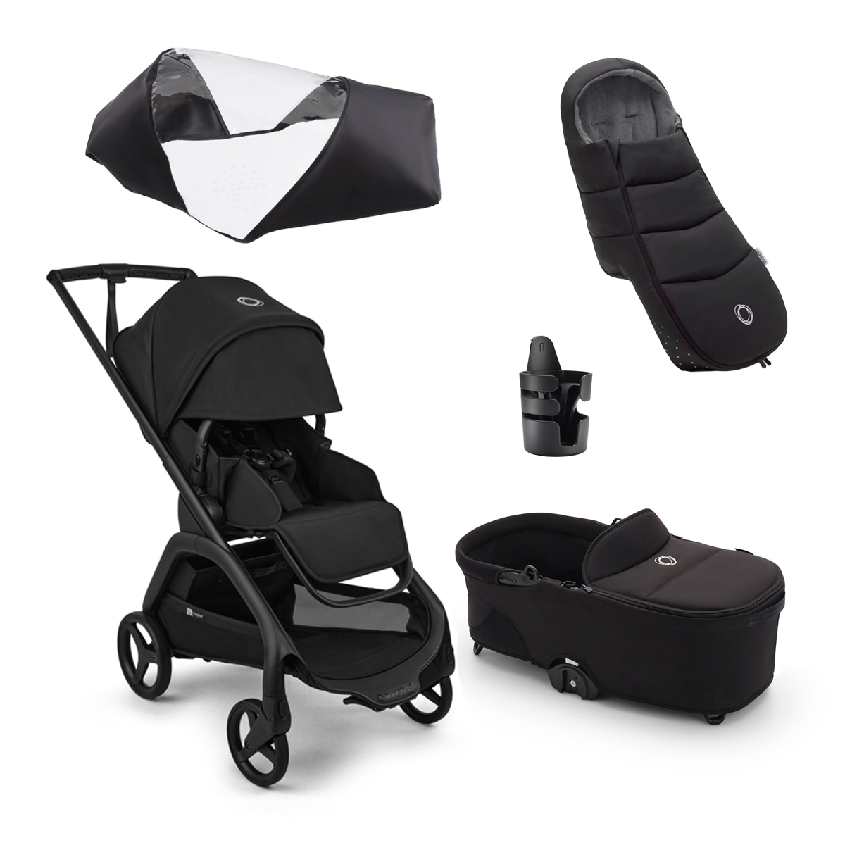 Imagem 0 de Pack Indispensáveis de Inverno do Carrinho Bugaboo Dragonfly Plus Preto