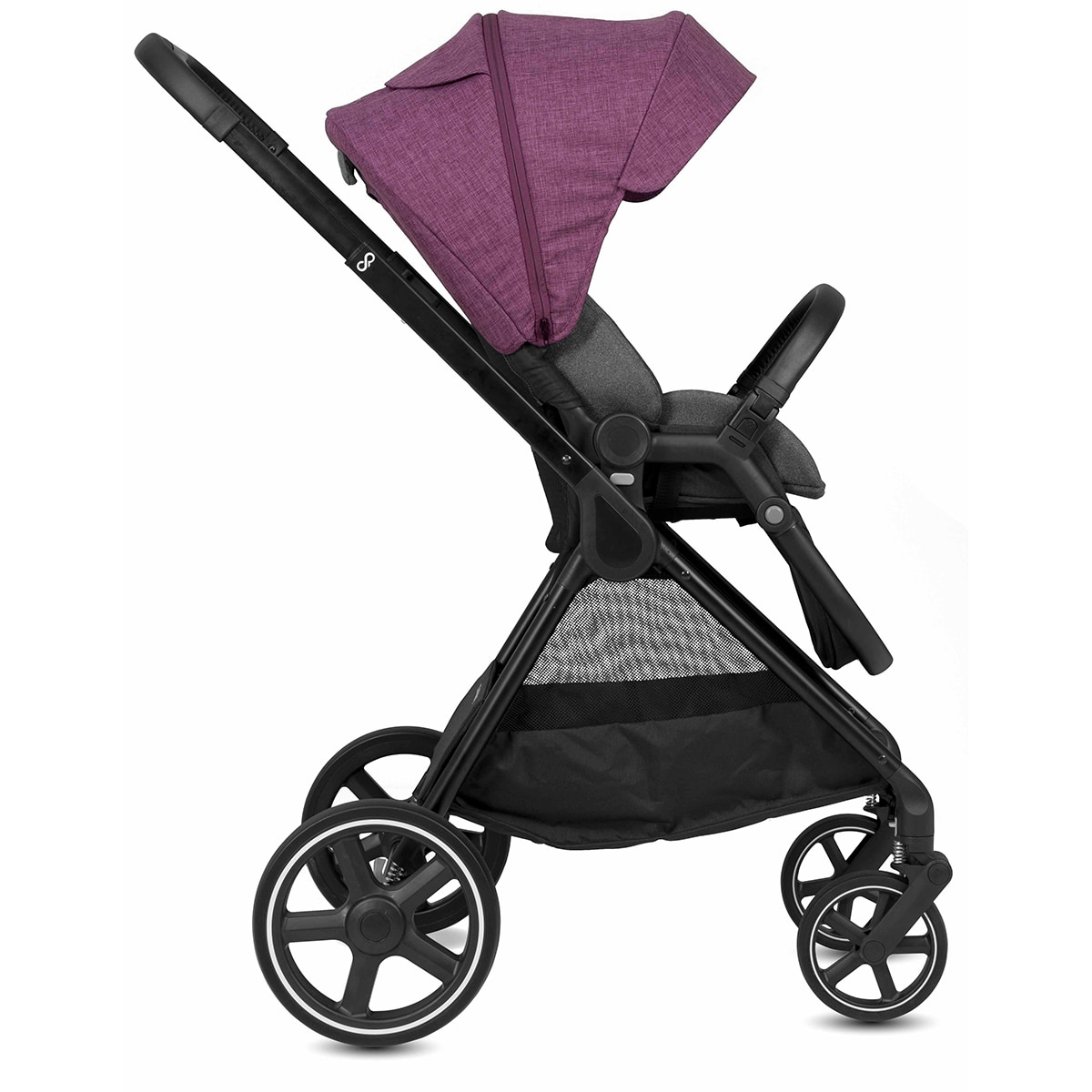Carrinho de Passeio Duo Match 2 Optim + Alcofa Roxo-3