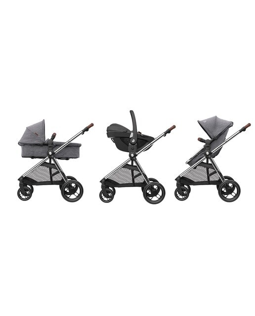 Carrinho de Passeio Zelia 3 color Twillic Grey Cinzento-11