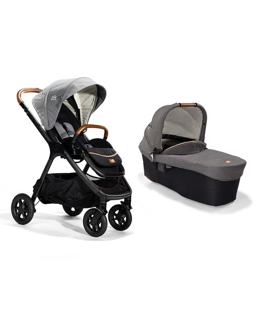 Carrinho de Bebé Duo XL Signature Finiti com Alcofa Ramble Cinzento-1