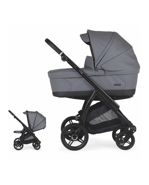 Carro de bebe Dúo Bébécar FLOWY Negro - Gris oscuro Gris oscuro-1