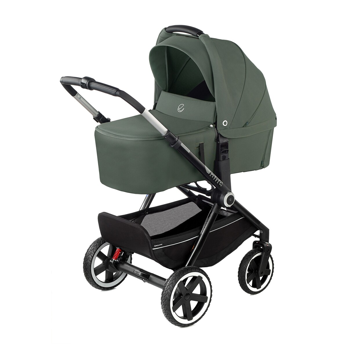Carro de bebé Jané Crosslight con capazo Sweet Verde anticuario-2