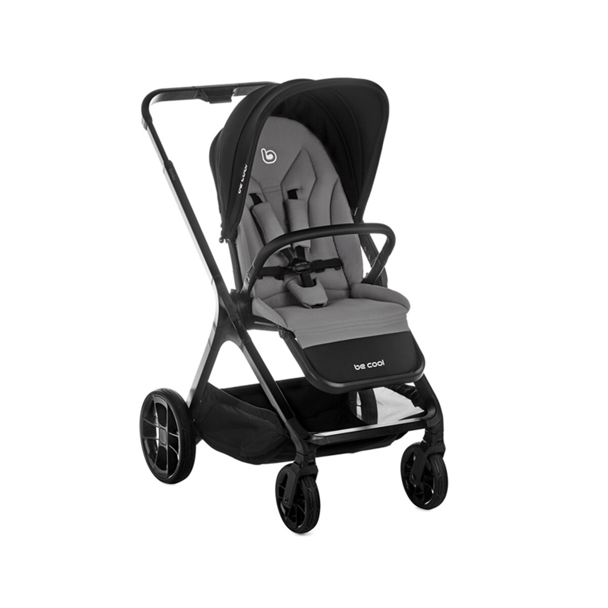 Carrito de bebé Be Cool Kombo con capazo Kombo - Gris Gris-4