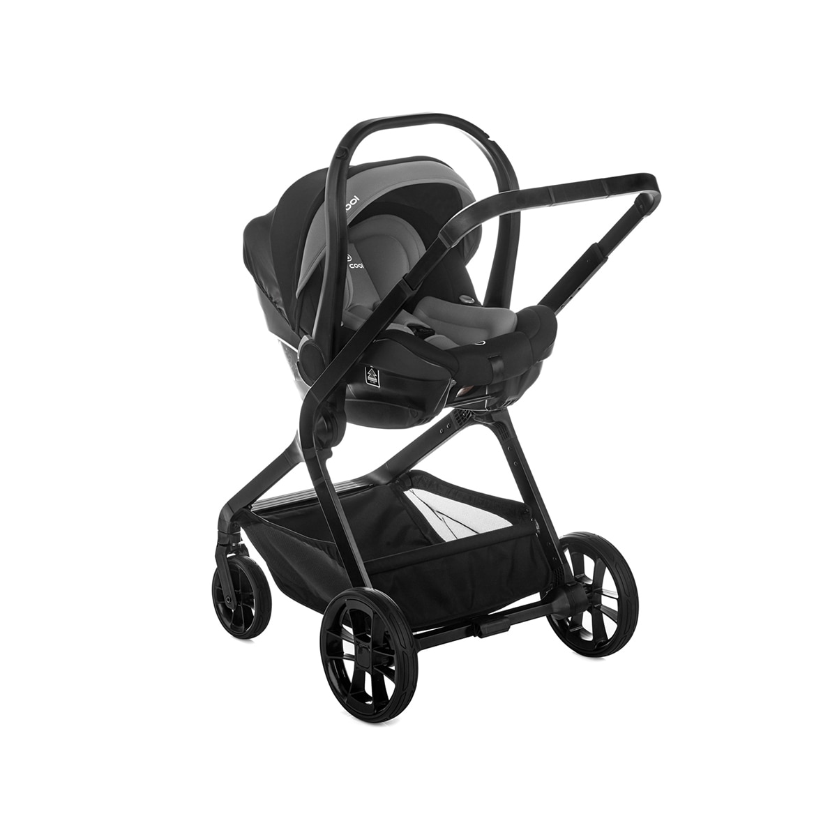 Imagen 5 de Carrito de bebé Be Cool Kombo con capazo Kombo y portabebé Travel Carrier. - Gris Gris