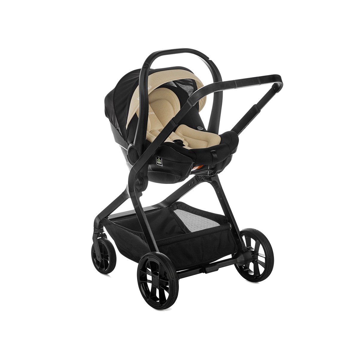 Carrito de bebé Be Cool Kombo con capazo Kombo y portabebé Travel Carrier. - Beige Beige-5