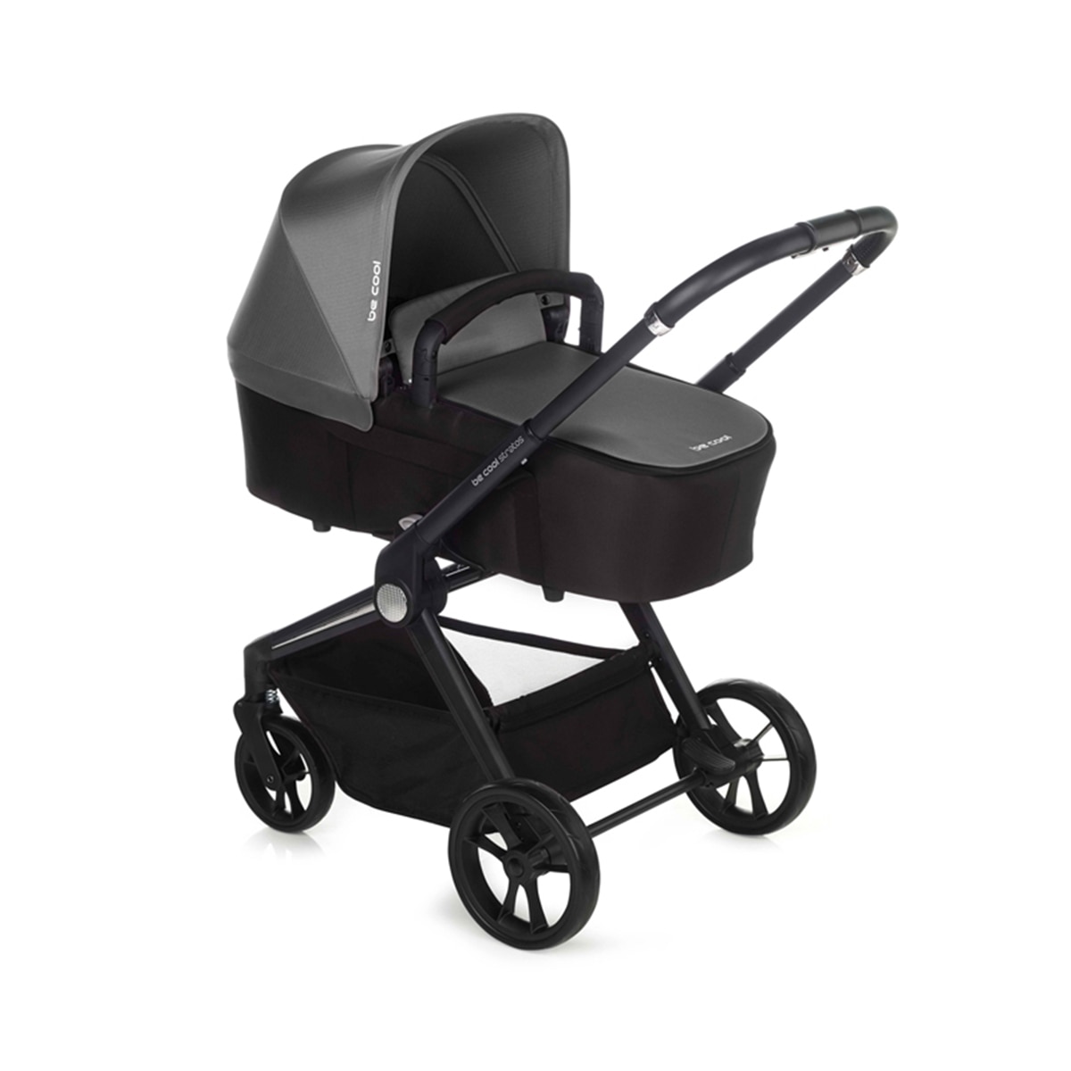 Carro de bebé Be Cool Stratos con capazo Stratos Cot y portabebé Travel Carrier 2025 - Gris Gris-2
