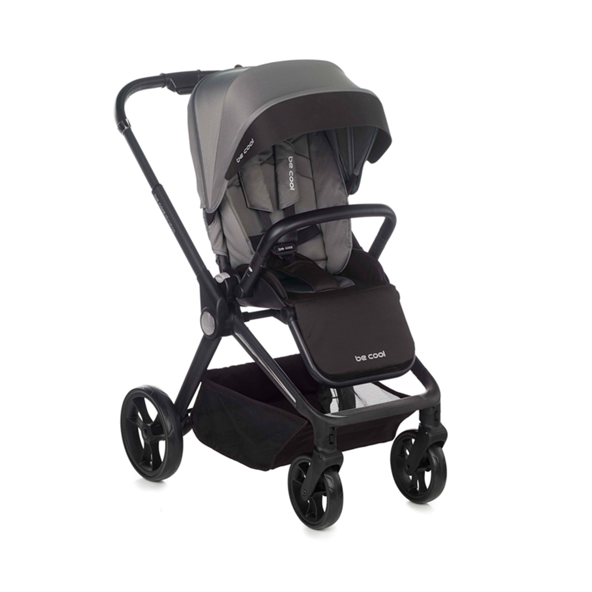 Carro de bebé Be Cool Stratos con capazo Stratos Cot y portabebé Travel Carrier 2025 - Gris Gris-4