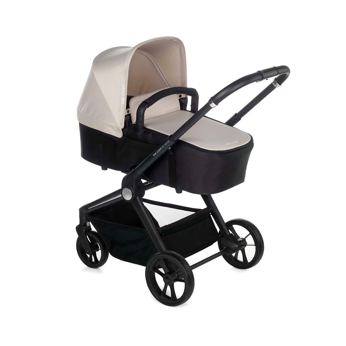 Carro de bebé Be Cool Stratos con capazo Stratos Cot y portabebé Travel Carrier 2025 - Beige Beige-2