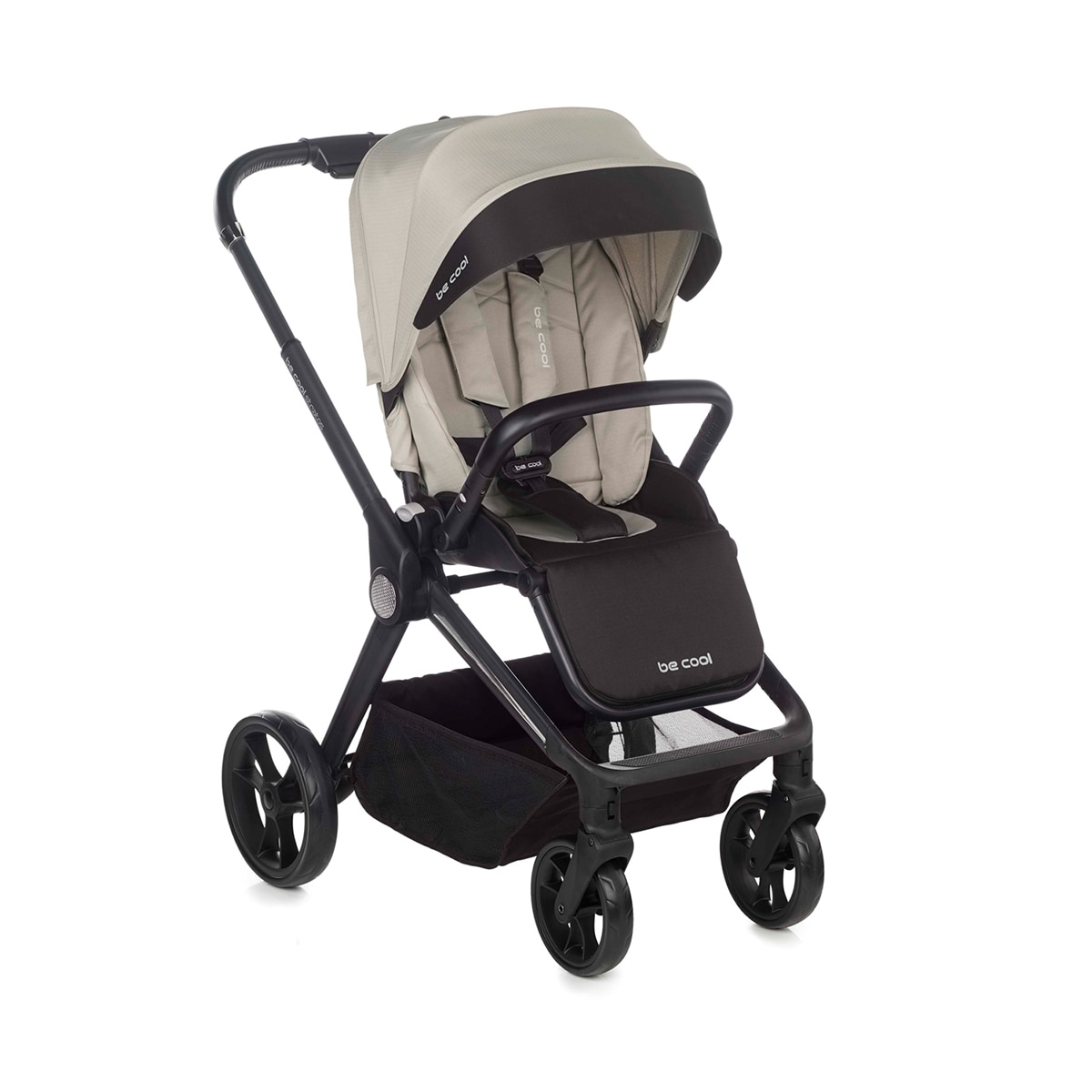 Carro de bebé Be Cool Stratos con capazo Stratos Cot y portabebé Travel Carrier 2025 - Beige Beige-4