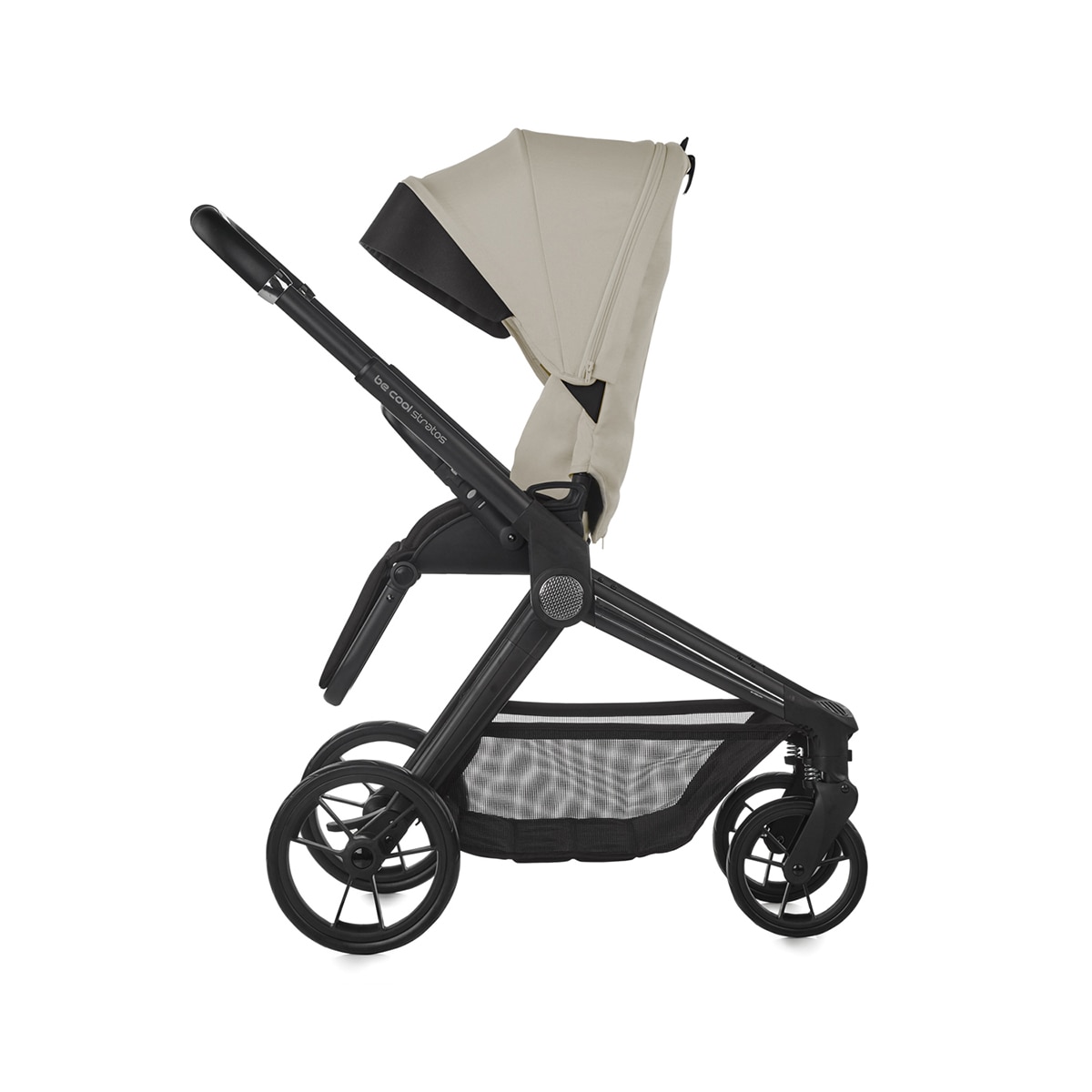 Carro de bebé Be Cool Stratos con capazo Stratos Cot y portabebé Travel Carrier 2025 - Beige Beige-9