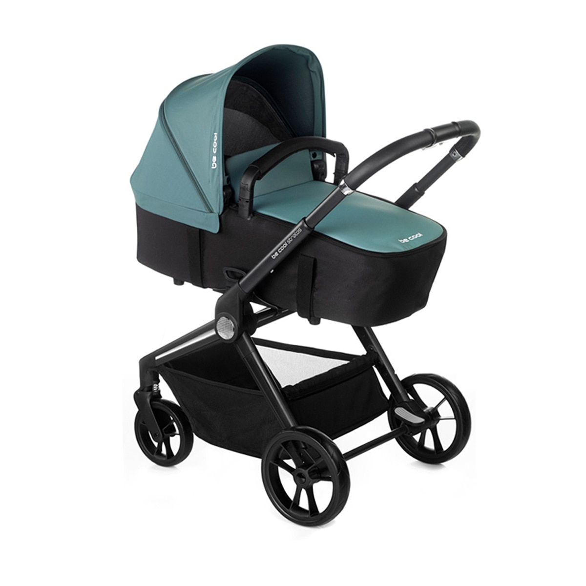 Carrinho de Bebé Stratos com Alcofa Stratos Cot e Porta-Bebés Travel Carrier 2025 Verde-2