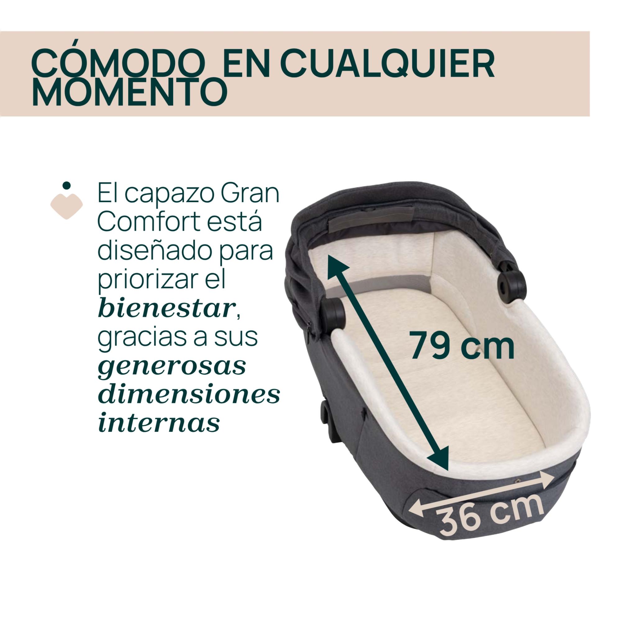 Carro de bebé Chicco Bellagio 2 piezas : silla paseo y capazo gran comfort - Verde oscuro Verde oscuro-10