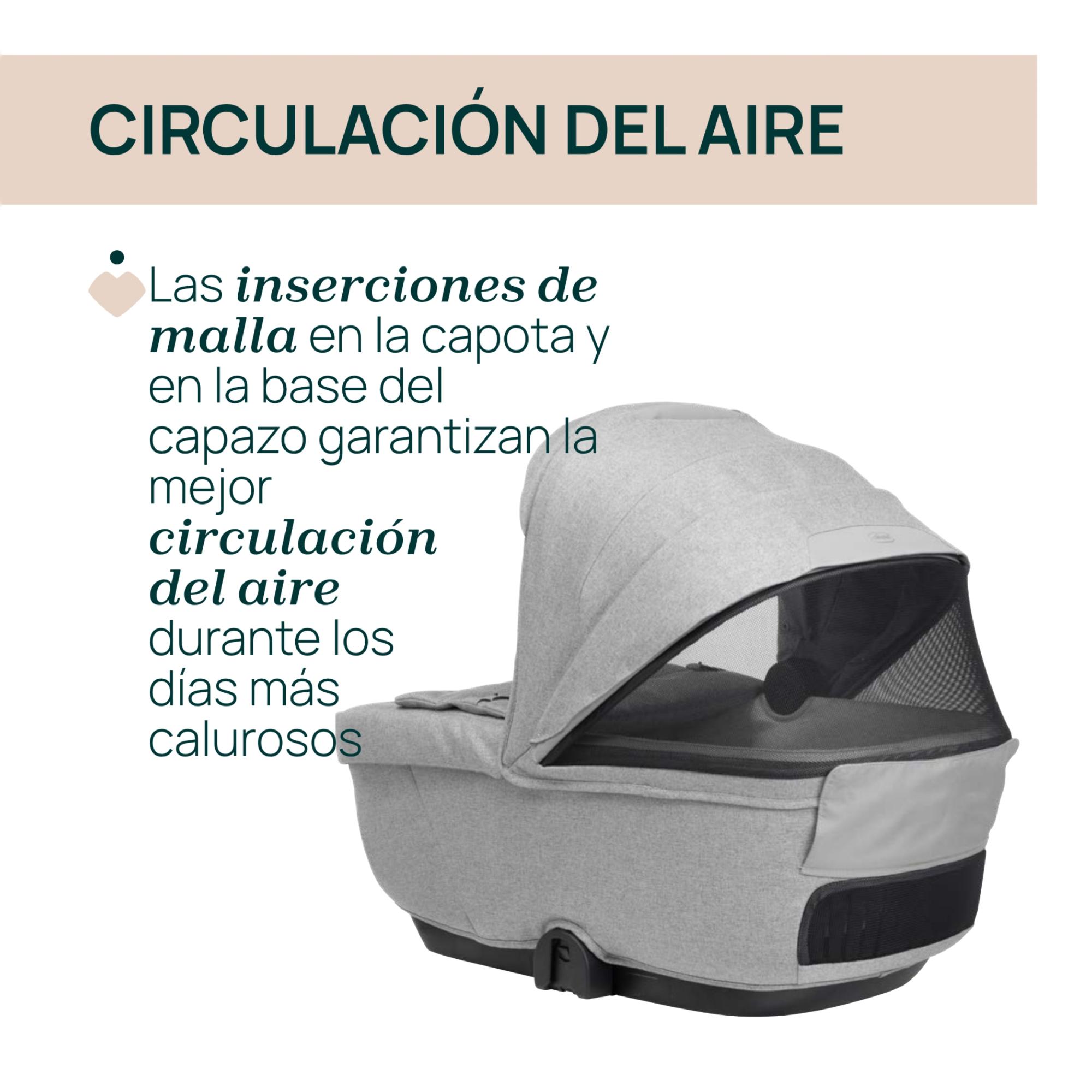 Carro de bebé Chicco Bellagio 2 piezas : silla paseo y capazo gran comfort - Gris Gris-12