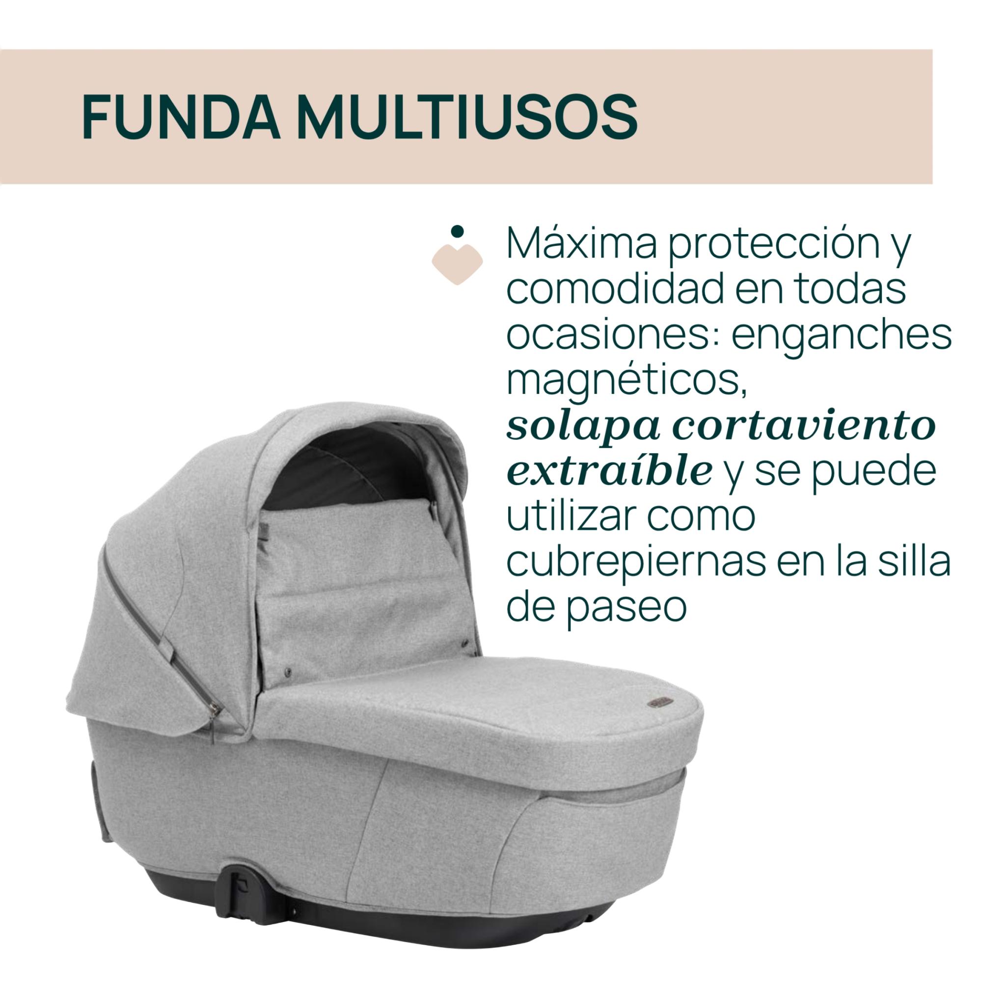 Carro de bebé Chicco Bellagio 2 piezas : silla paseo y capazo gran comfort - Gris Gris-13