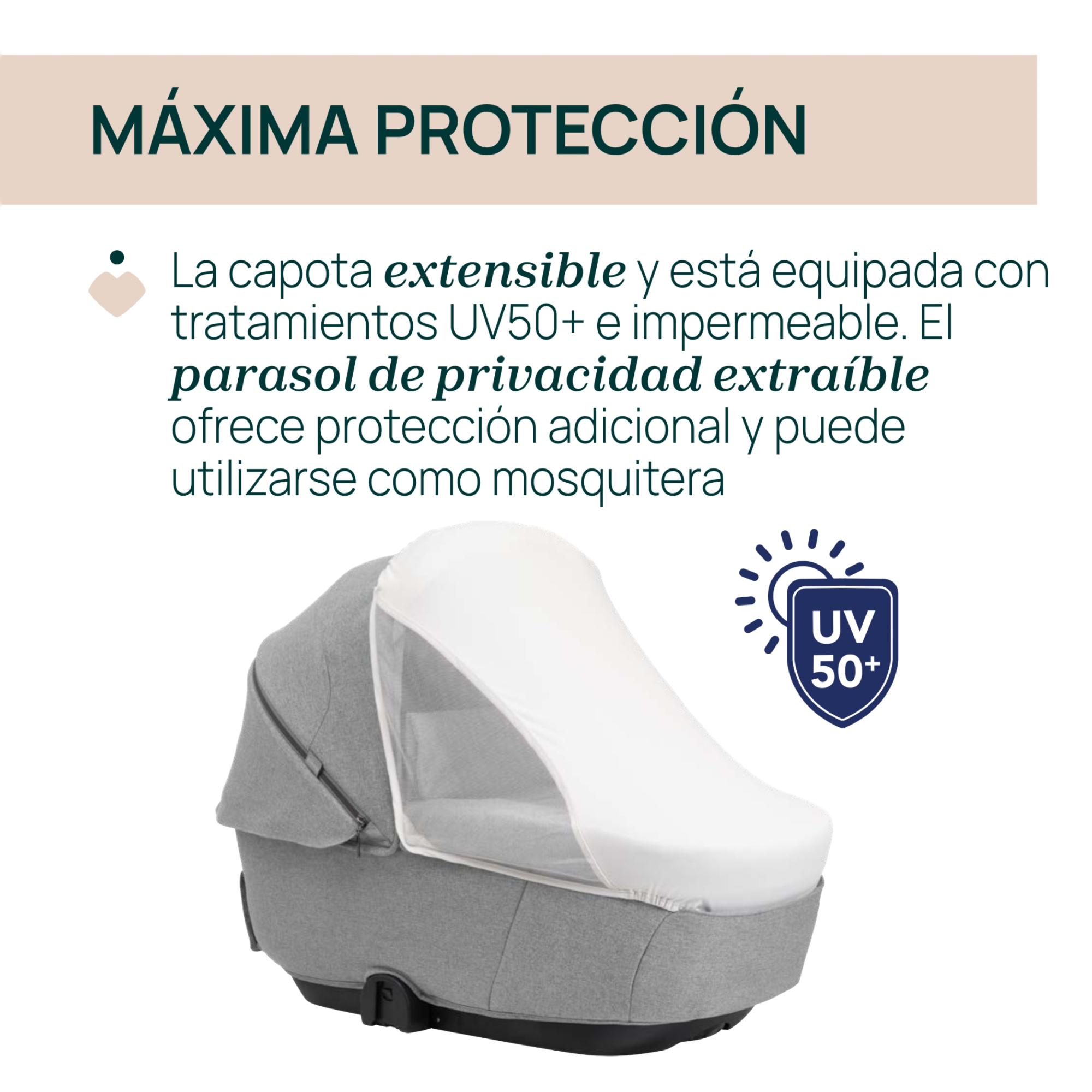 Carro de bebé Chicco Bellagio 2 piezas : silla paseo y capazo gran comfort - Gris Gris-14