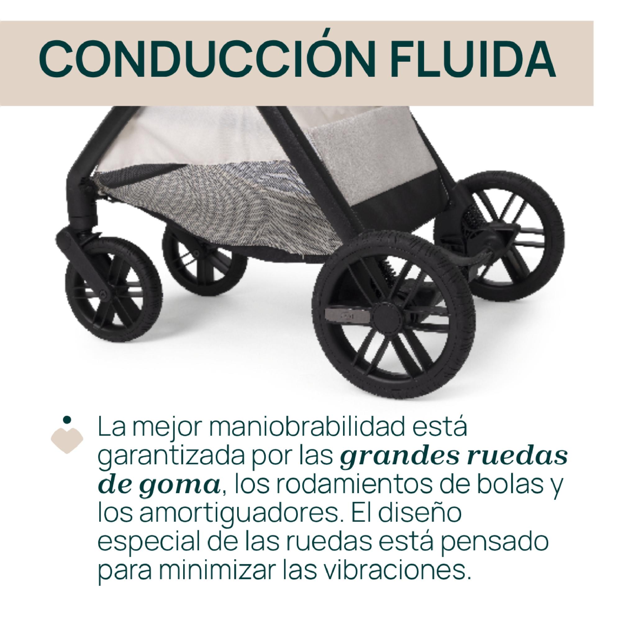 Carro de bebé Chicco Bellagio 2 piezas : silla paseo y capazo gran comfort - Beige Beige-5