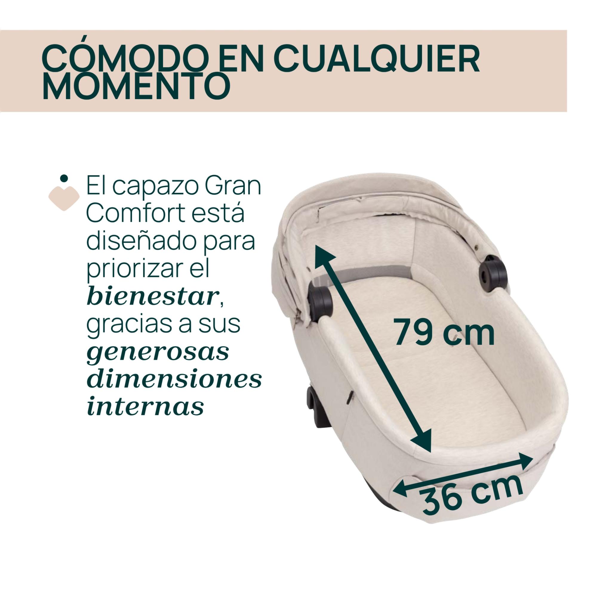 Carro de bebé Chicco Bellagio 2 piezas : silla paseo y capazo gran comfort - Beige Beige-10