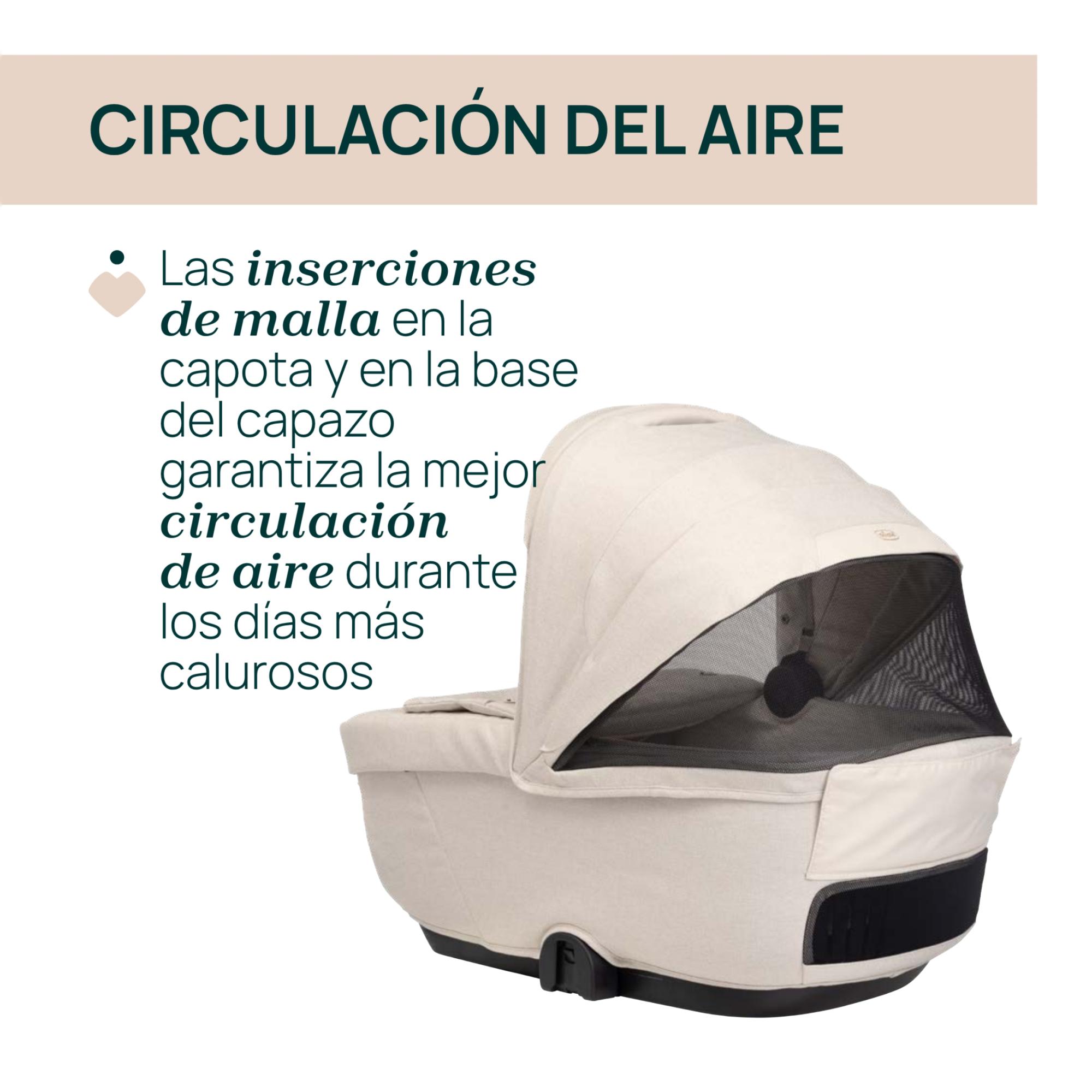 Carro de bebé Chicco Bellagio 2 piezas : silla paseo y capazo gran comfort - Beige Beige-12
