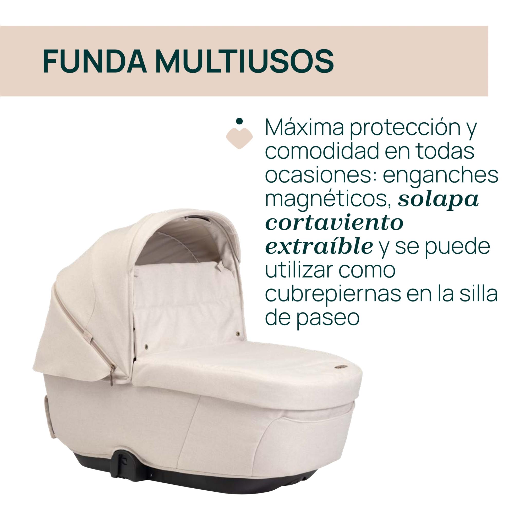 Carro de bebé Chicco Bellagio 2 piezas : silla paseo y capazo gran comfort - Beige Beige-13