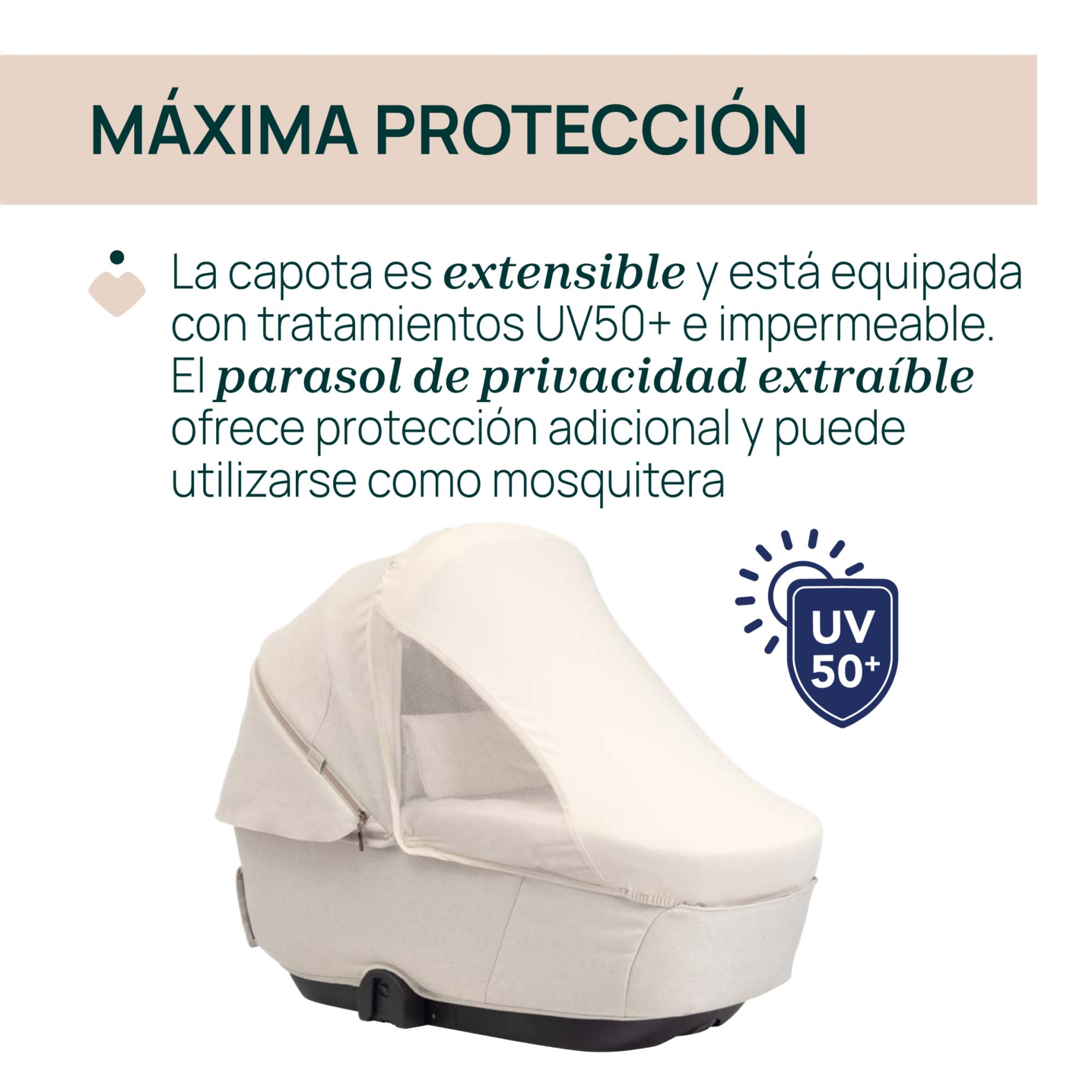 Carro de bebé Chicco Bellagio 2 piezas : silla paseo y capazo gran comfort - Beige Beige-14