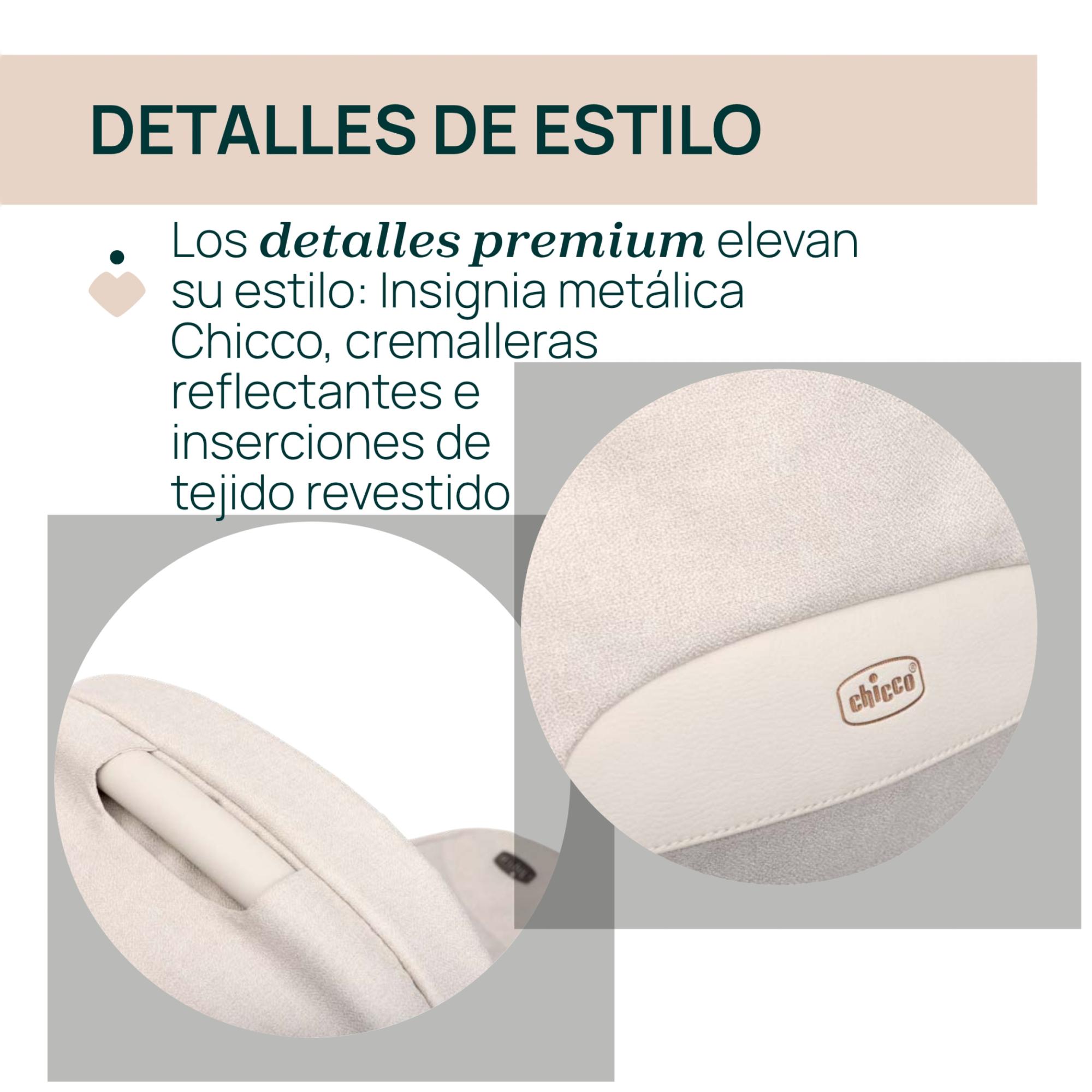 Carro de bebé Chicco Bellagio 2 piezas : silla paseo y capazo gran comfort - Beige Beige-15