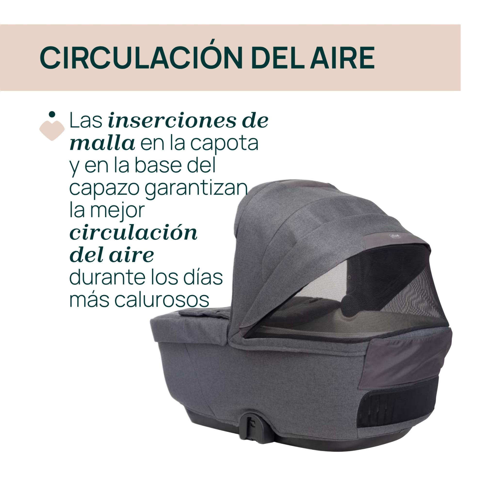 Carro de bebé Chicco Bellagio 2 piezas : silla paseo y capazo gran comfort - Gris oscuro Gris oscuro-12