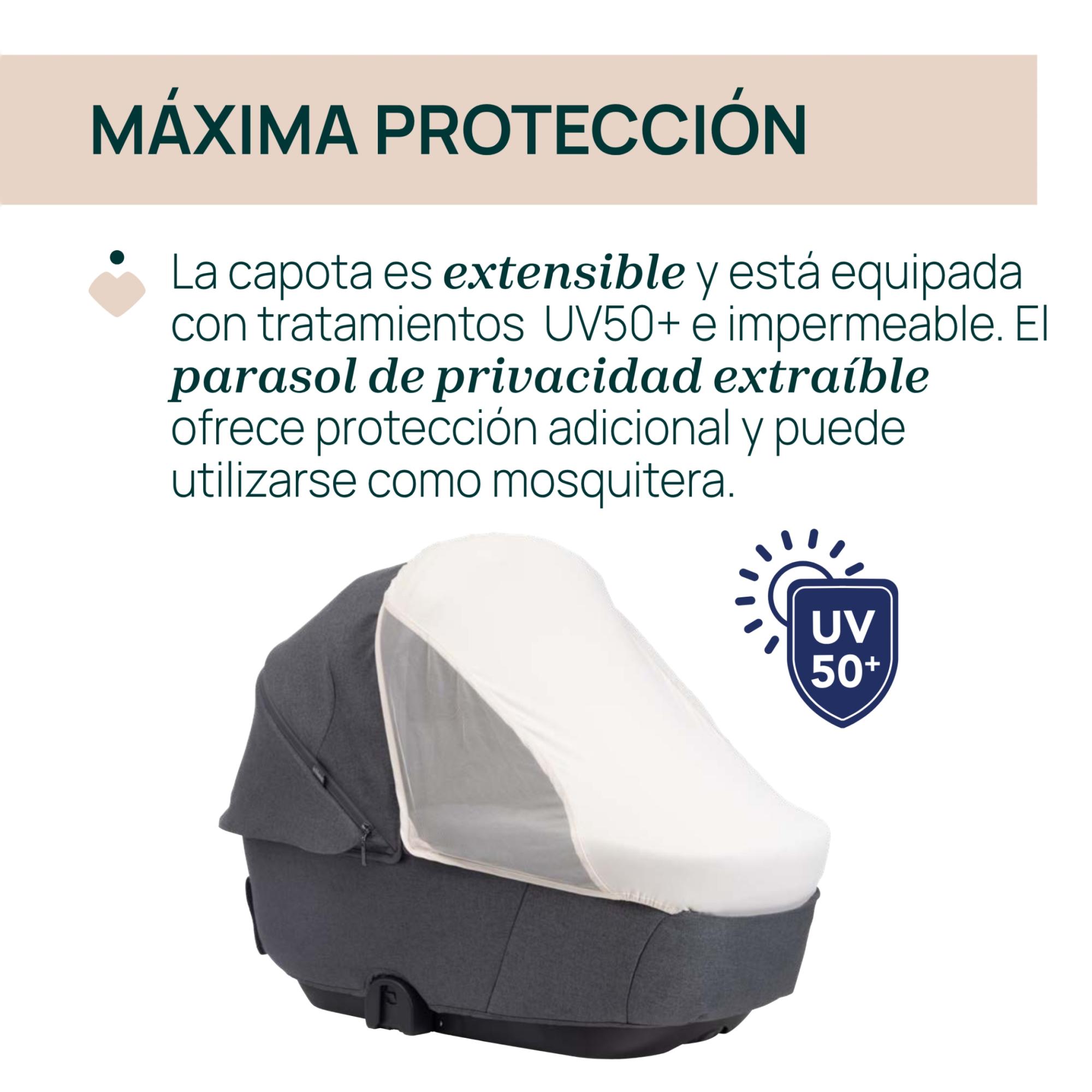 Carro de bebé Chicco Bellagio 2 piezas : silla paseo y capazo gran comfort - Gris oscuro Gris oscuro-14