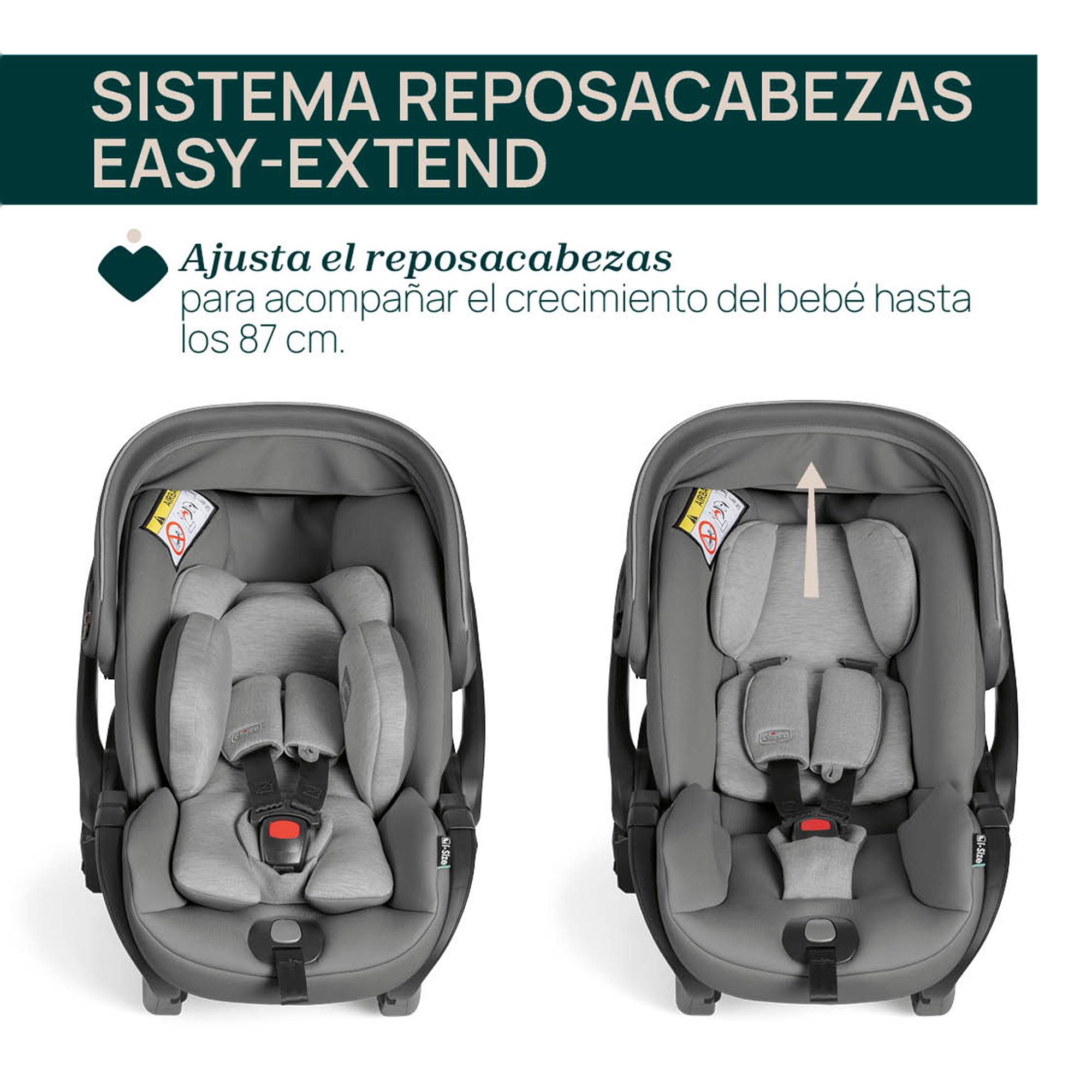 Imagen 20 de Carro de bebé Chicco Bellagio 3 piezas : silla paseo, capazo gran comfort y silla de coche First Seat Recline - Gris Gris