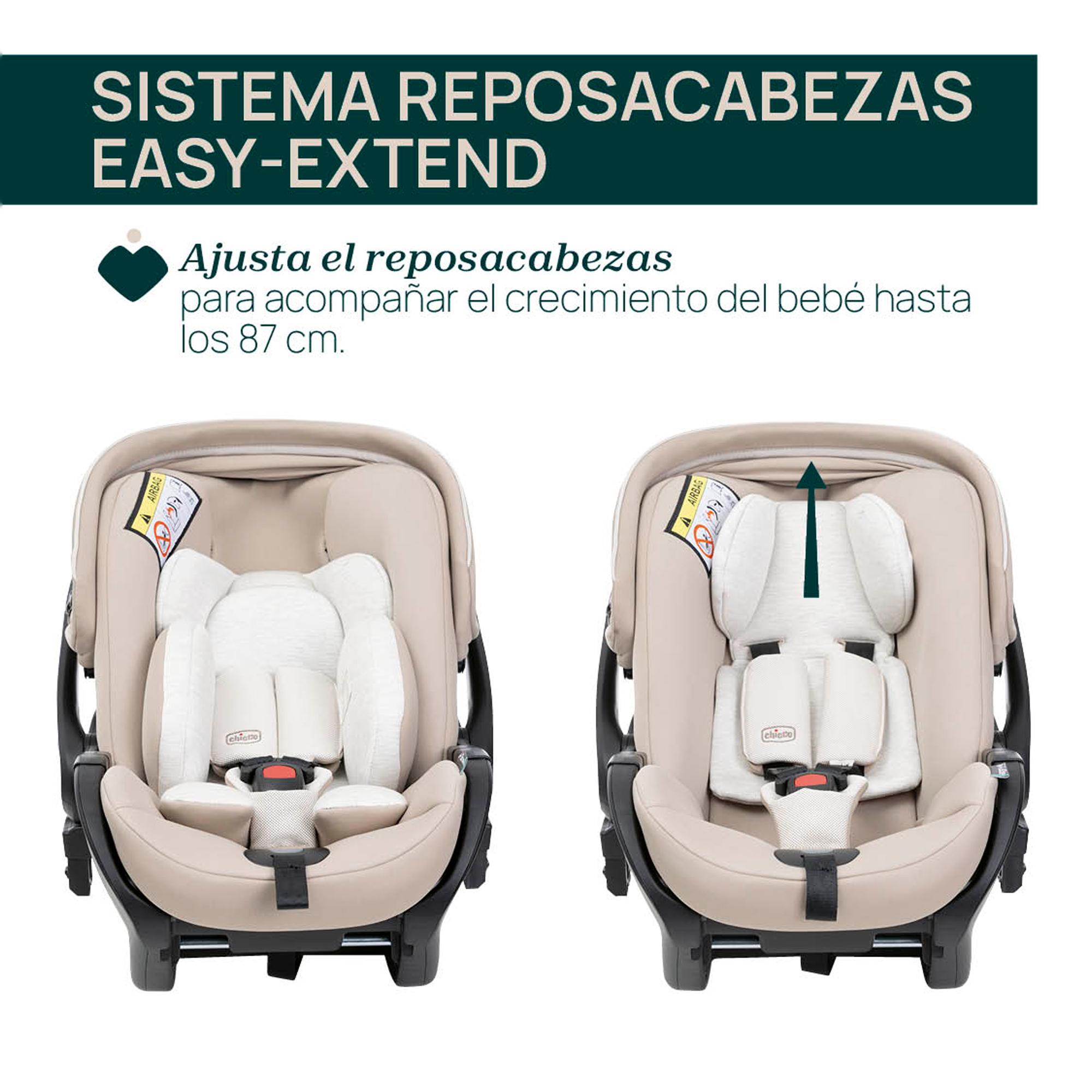 Imagen 21 de Carro de bebé Chicco Bellagio 3 piezas : silla paseo, capazo gran comfort y silla de coche First Seat Recline - Beige Beige